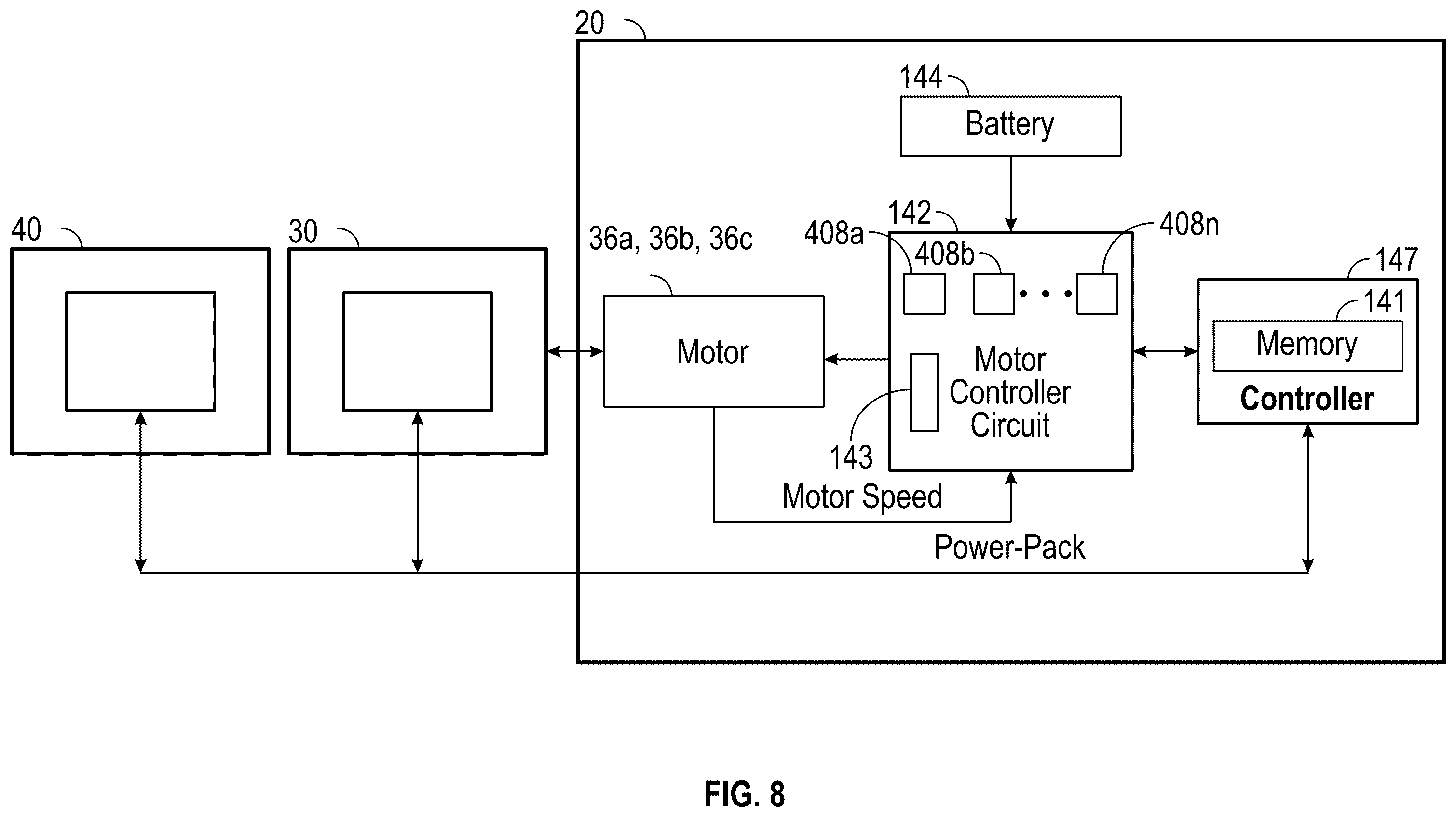 Patent US12599378 Figure 8 – Handheld electromechanical surgical system