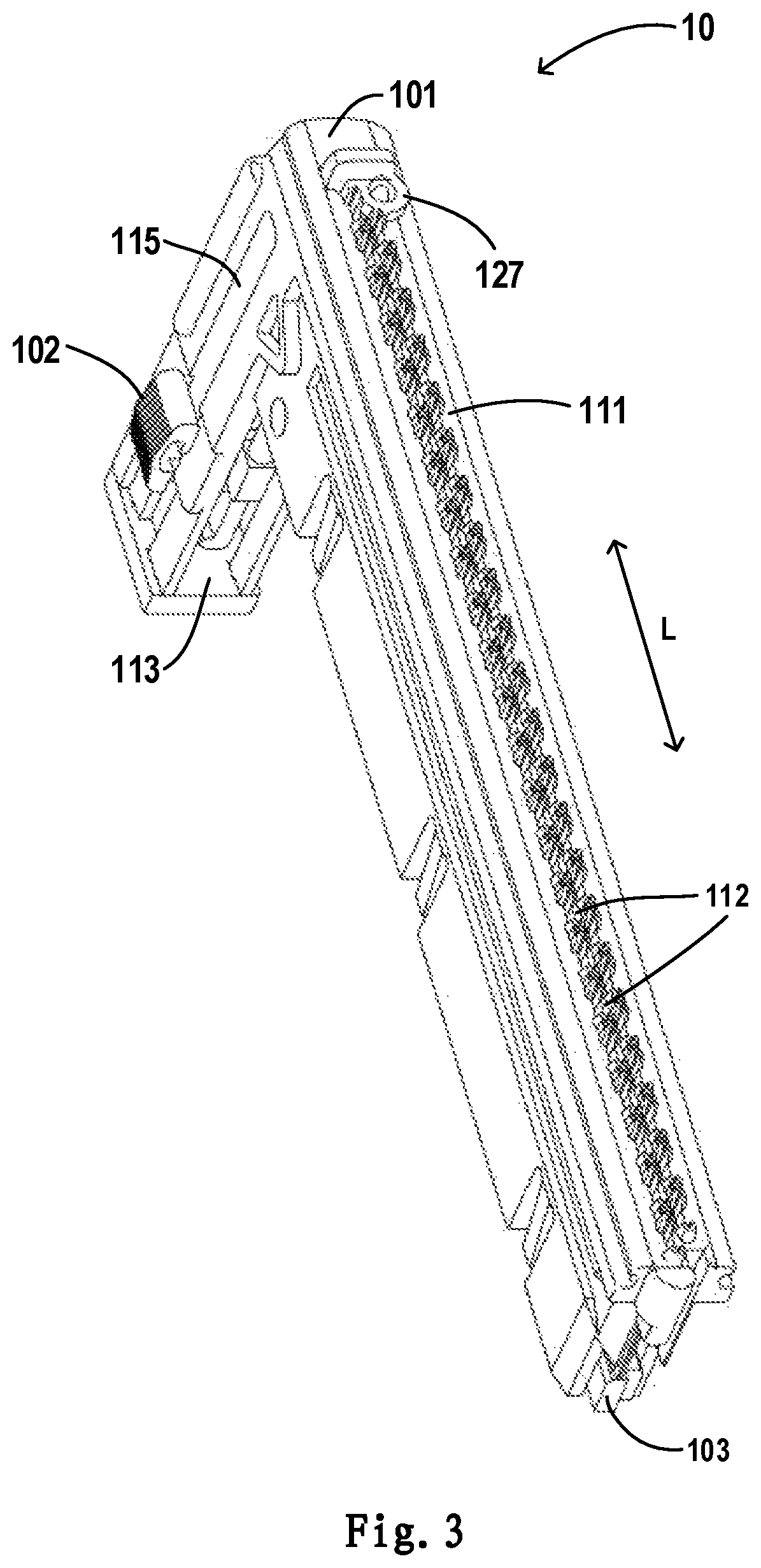 Patent US12599380 Figure 3 – Surgical stapler and staple cartridge for the same