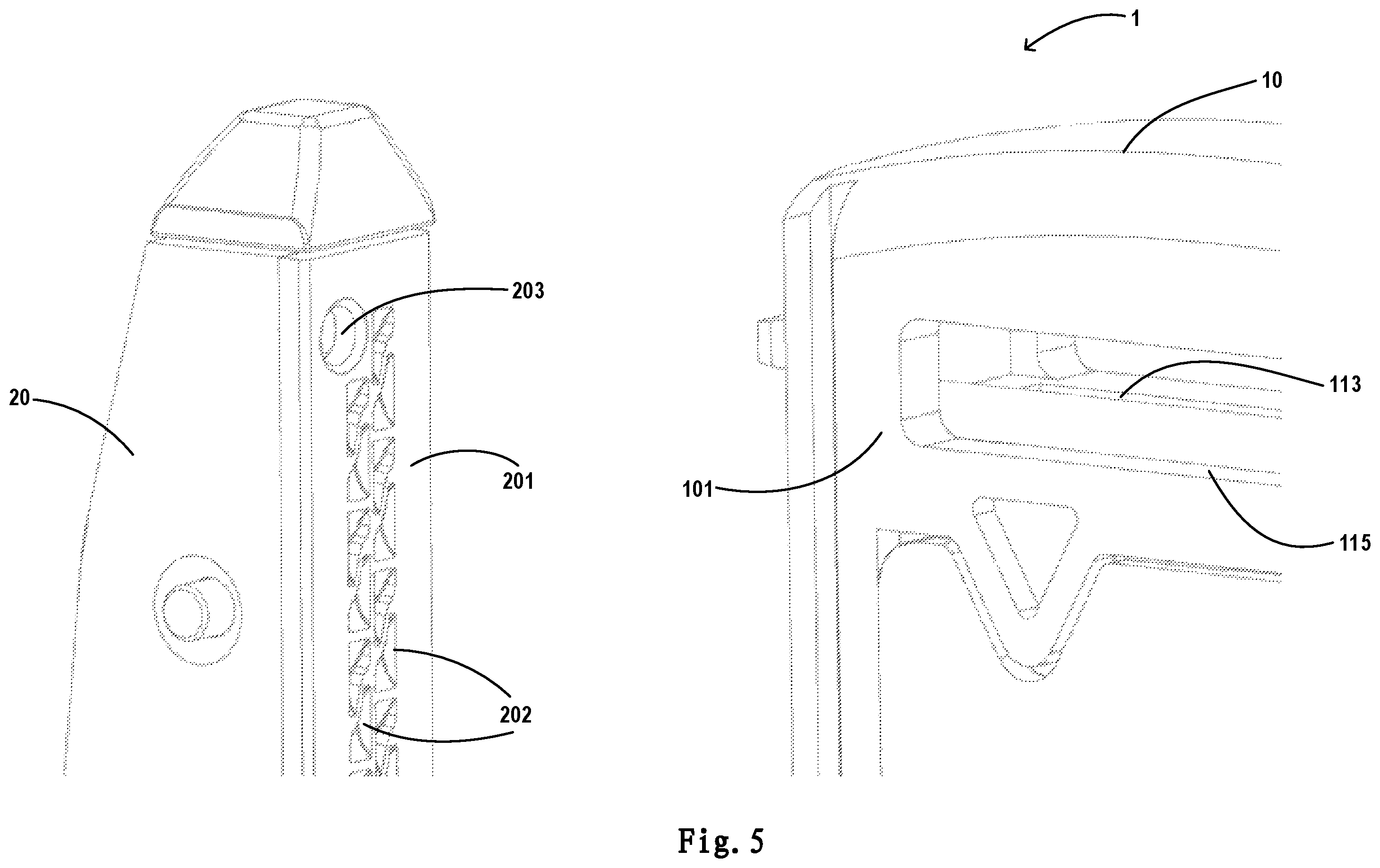 Patent US12599380 Figure 5 – Surgical stapler and staple cartridge for the same