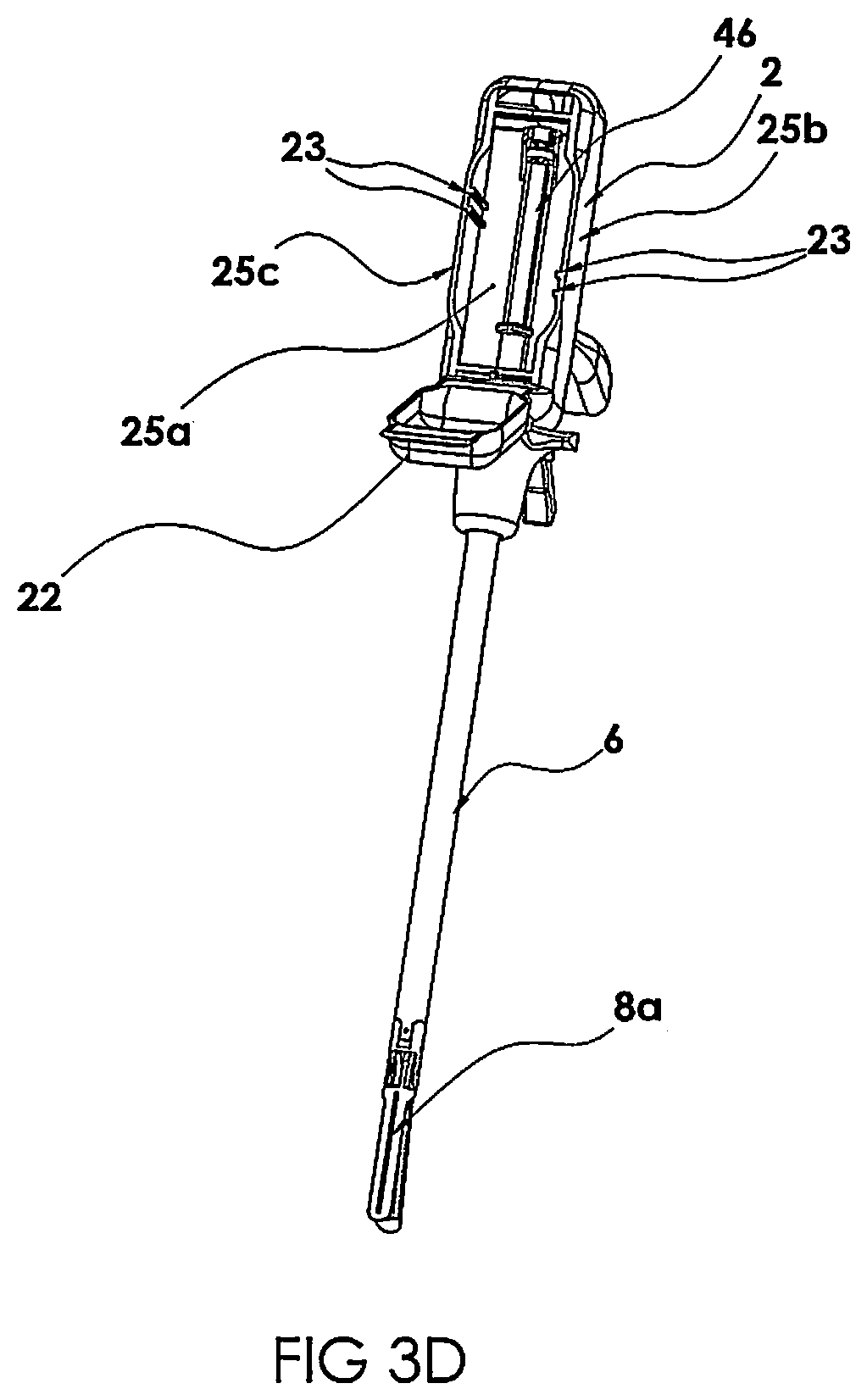Patent US12599381 Figure 3 – Surgical stapler with removable power pack