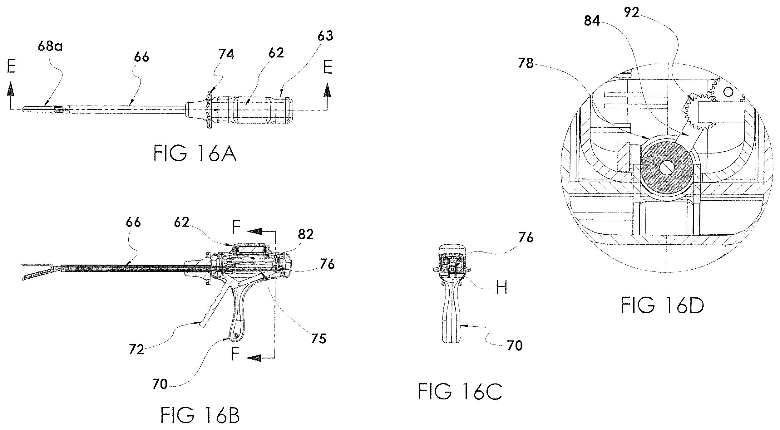 Patent US12599381 Figure 16 – Surgical stapler with removable power pack