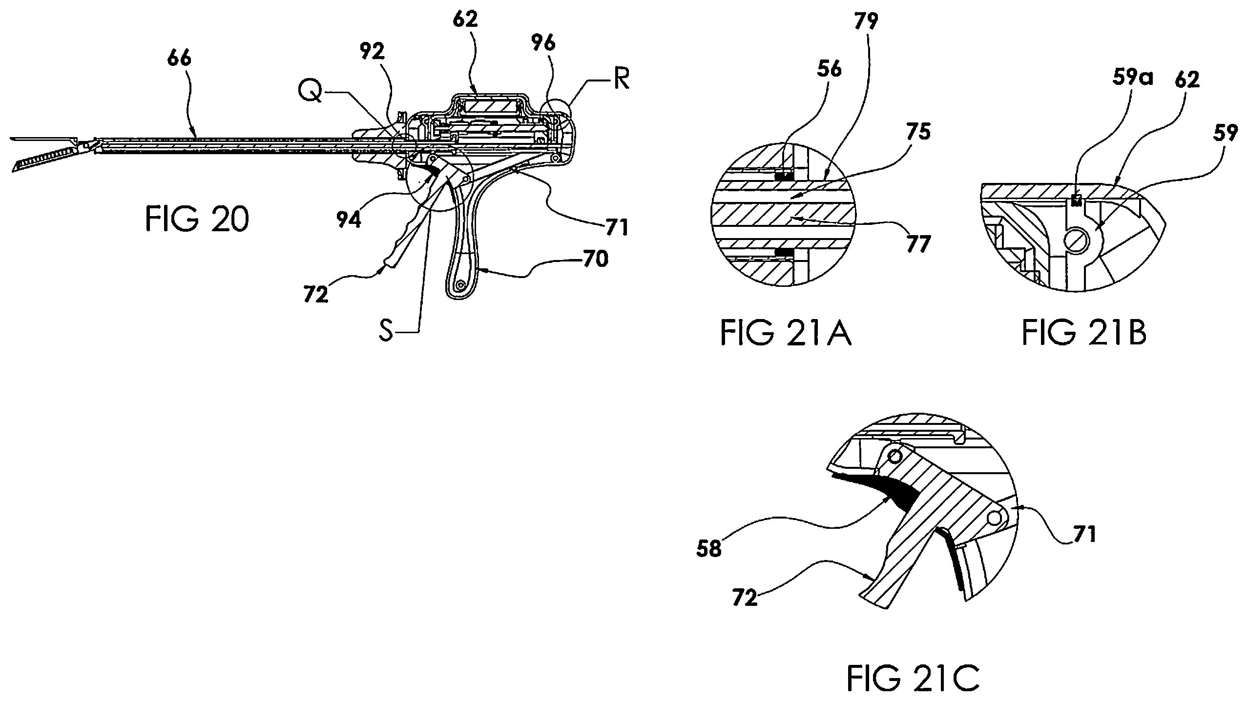 Patent US12599381 Figure 19 – Surgical stapler with removable power pack