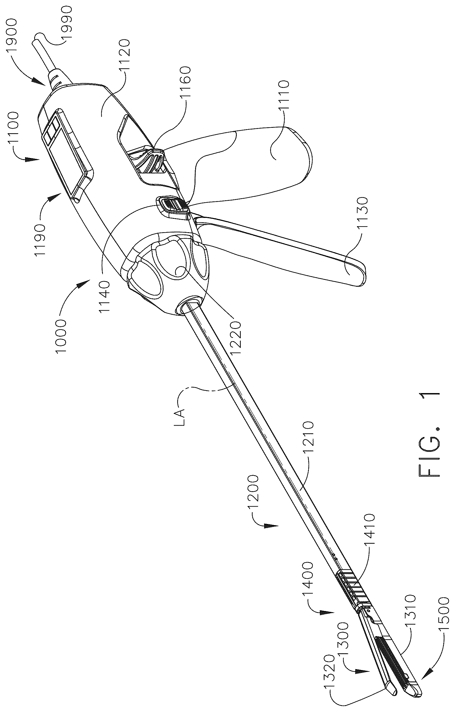 Patent US12599382 Figure 1 – Staple cartridge comprising formation support features