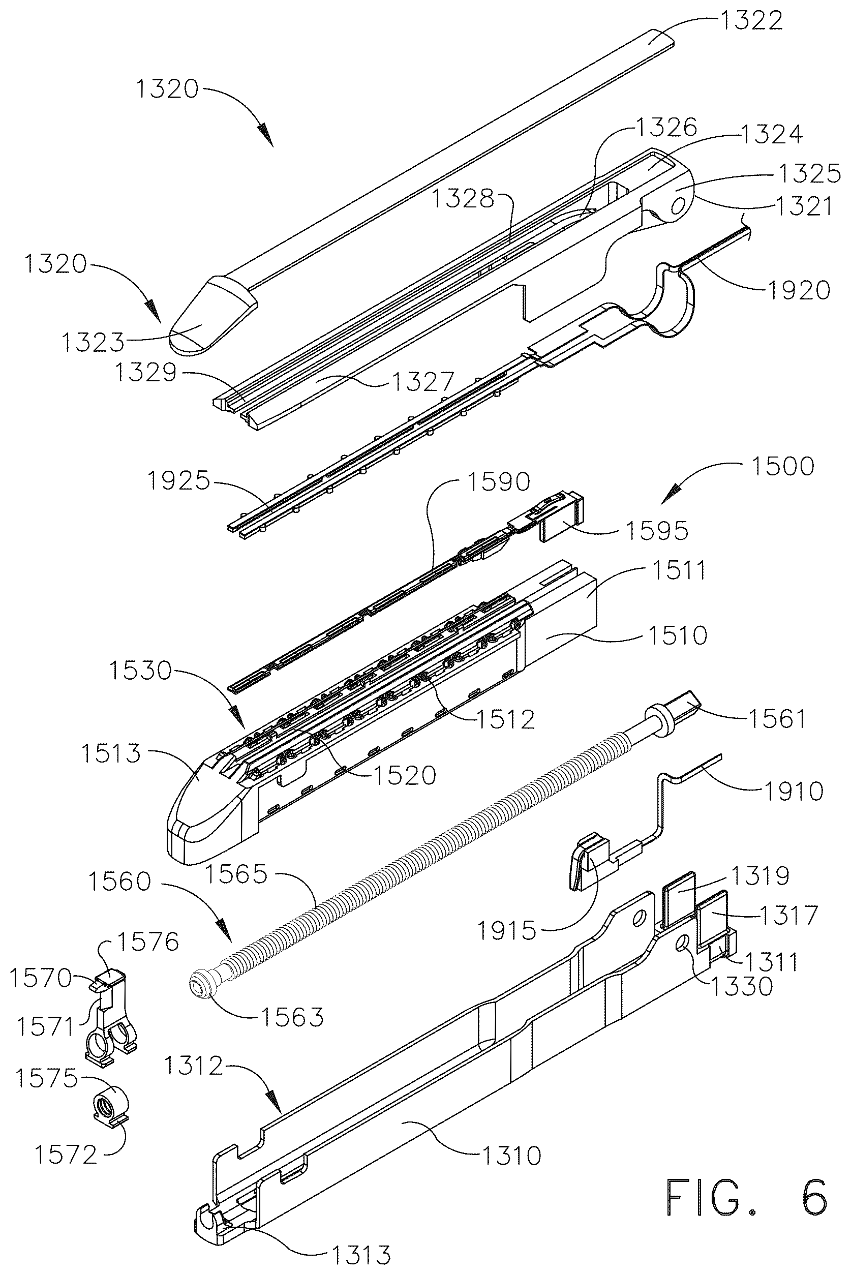 Patent US12599382 Figure 6 – Staple cartridge comprising formation support features
