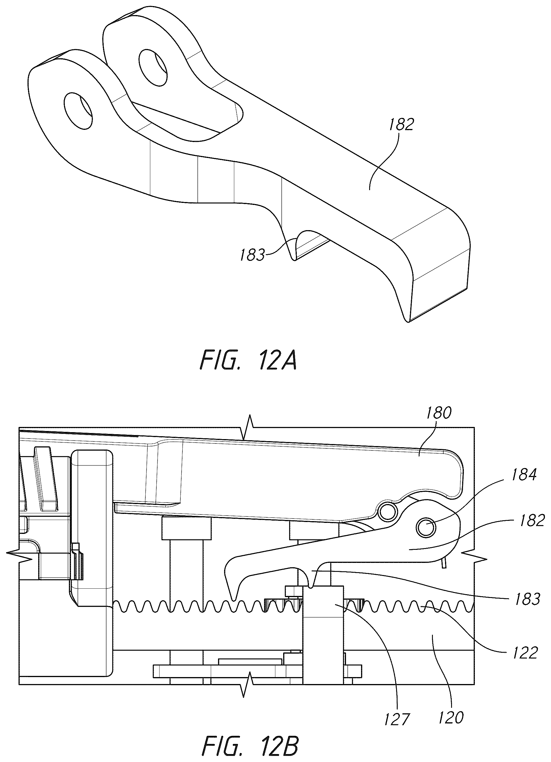 Patent US12599383 Figure 12 – Actuation shaft retention mechanism for surgical stapler