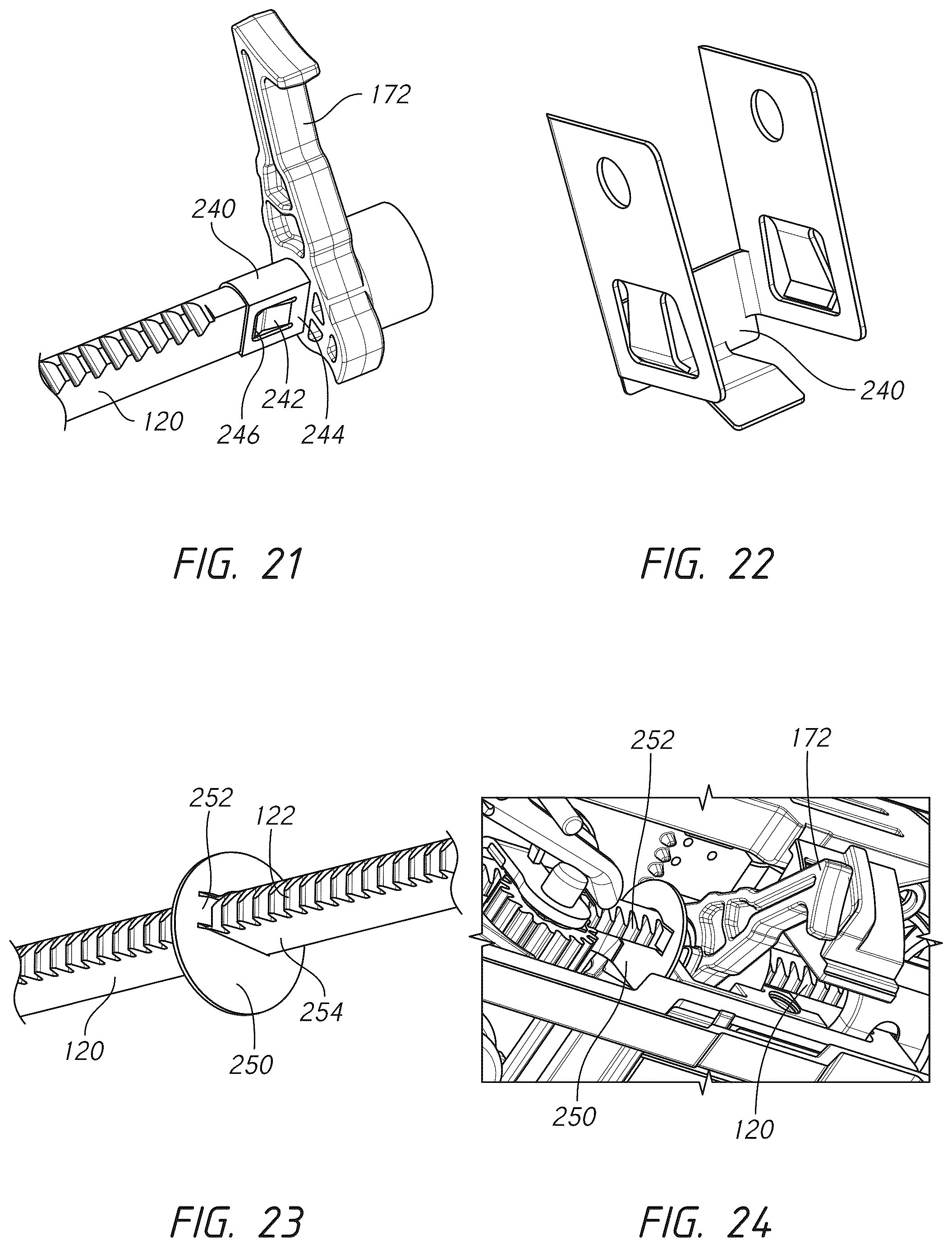 Patent US12599383 Figure 18 – Actuation shaft retention mechanism for surgical stapler