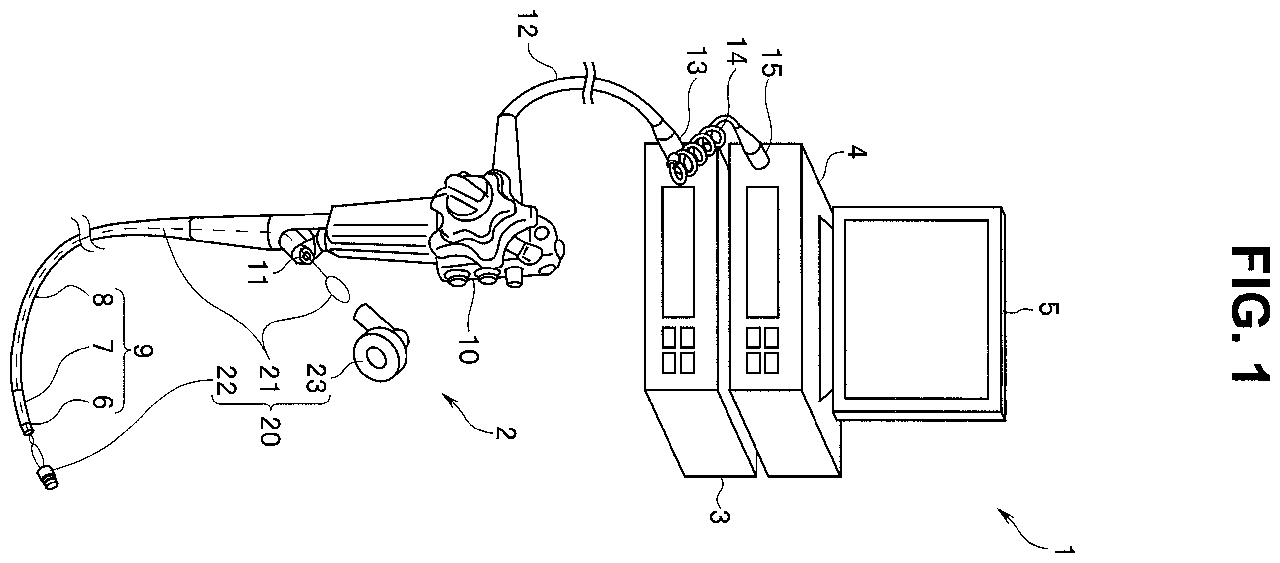 Patent US12599385 Figure 1 – Endoscope system and endoscopic ligator attachment method