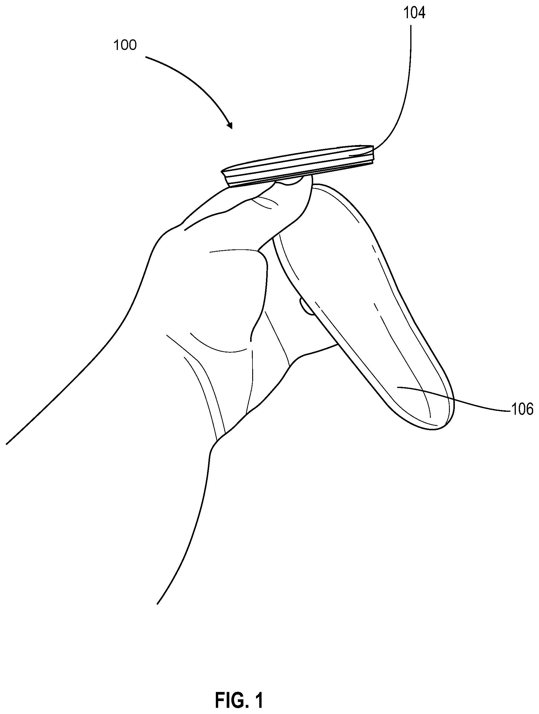 Patent US12599387 Figure 1 – Emergency protocol receptacle for puncture wounds
