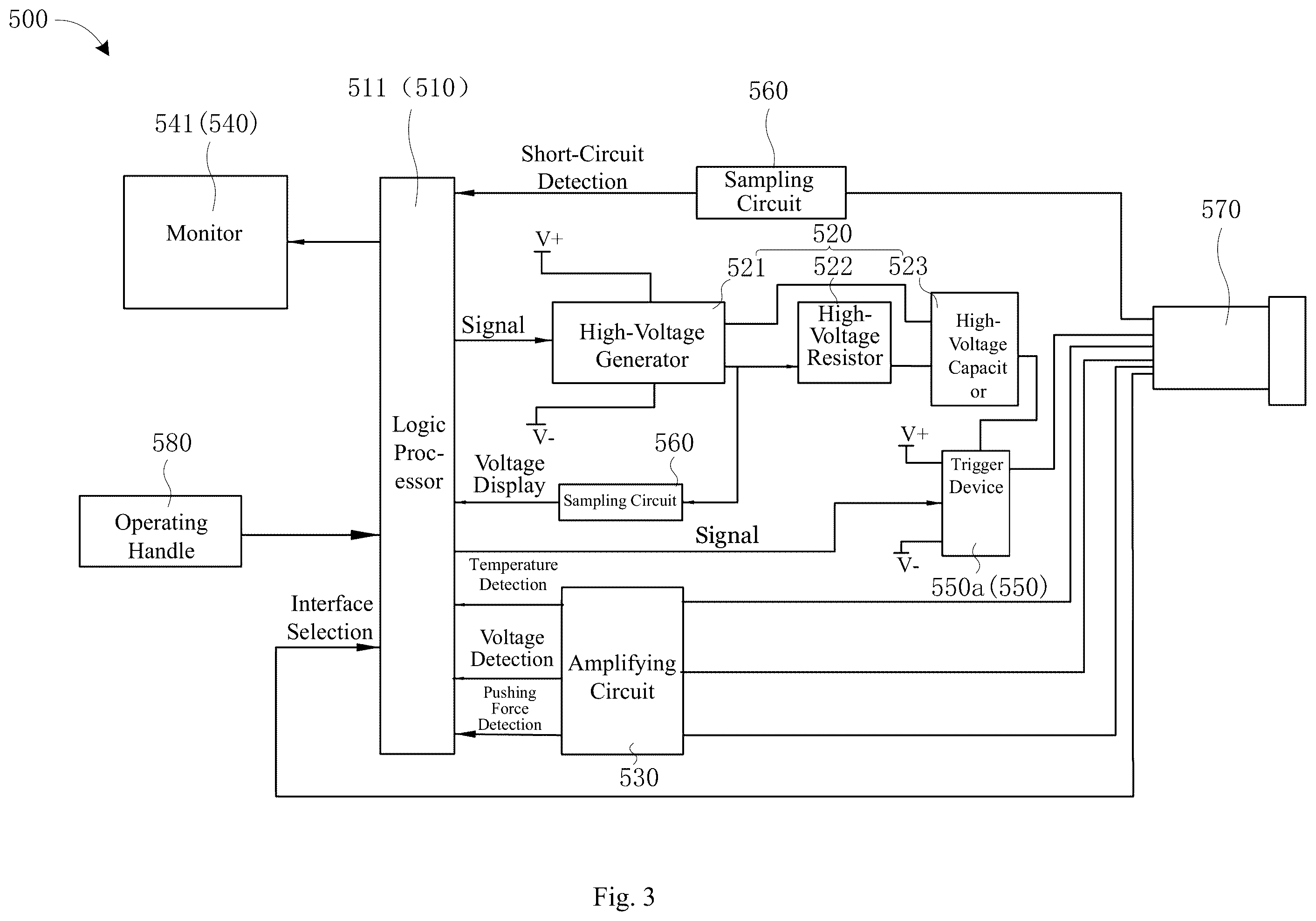 Patent US12599391 Figure 2 – Electrode balloon catheter and high-voltage generation processing device