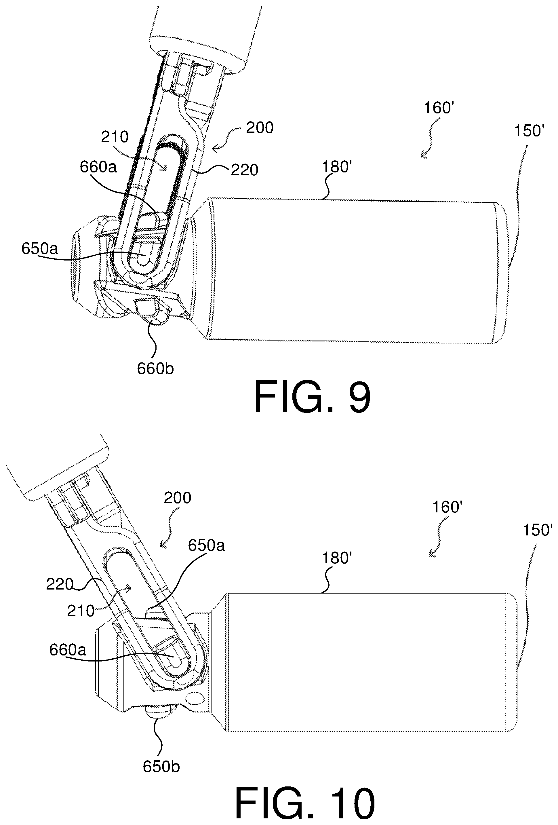 Patent US12599393 Figure 8 – Tethered laparoscopic probe grip