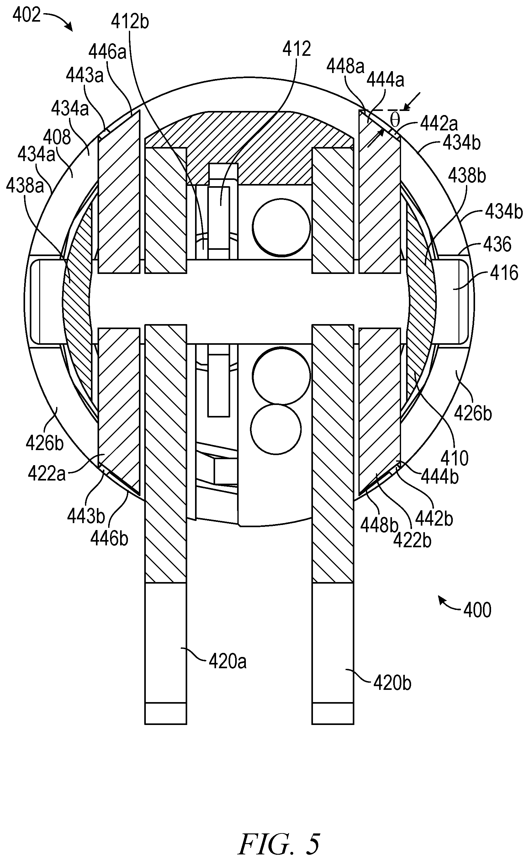 Patent US12599395 Figure 5 – Surgical forceps and fixation thereof