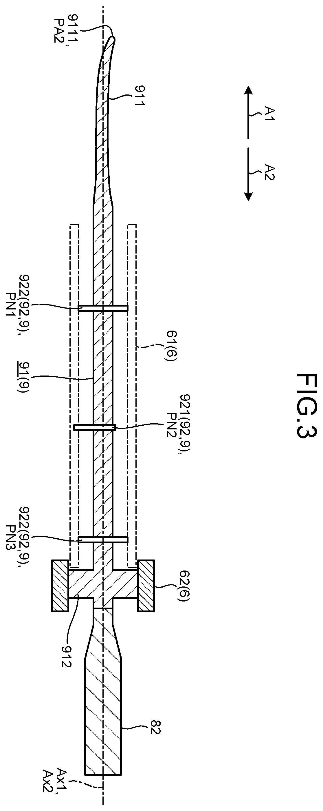 Patent US12599396 Figure 3 – Ultrasonic treatment instrument