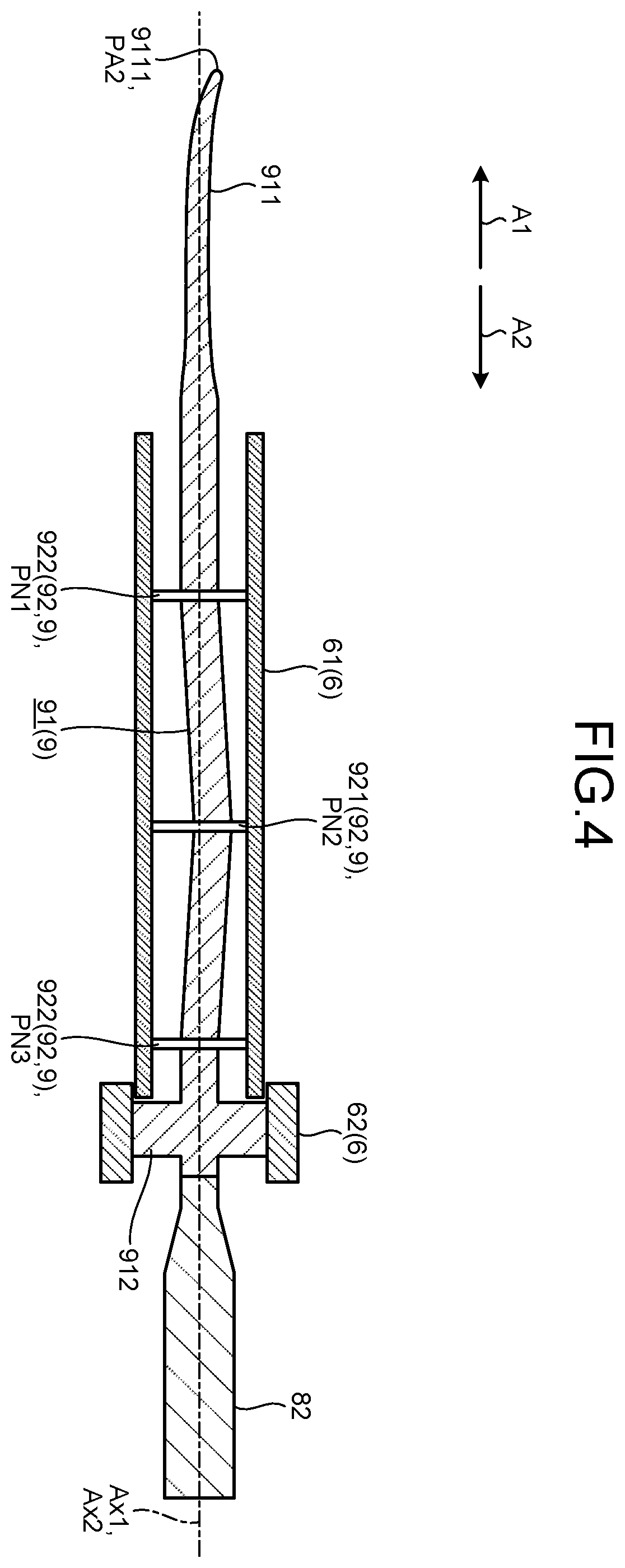 Patent US12599396 Figure 4 – Ultrasonic treatment instrument