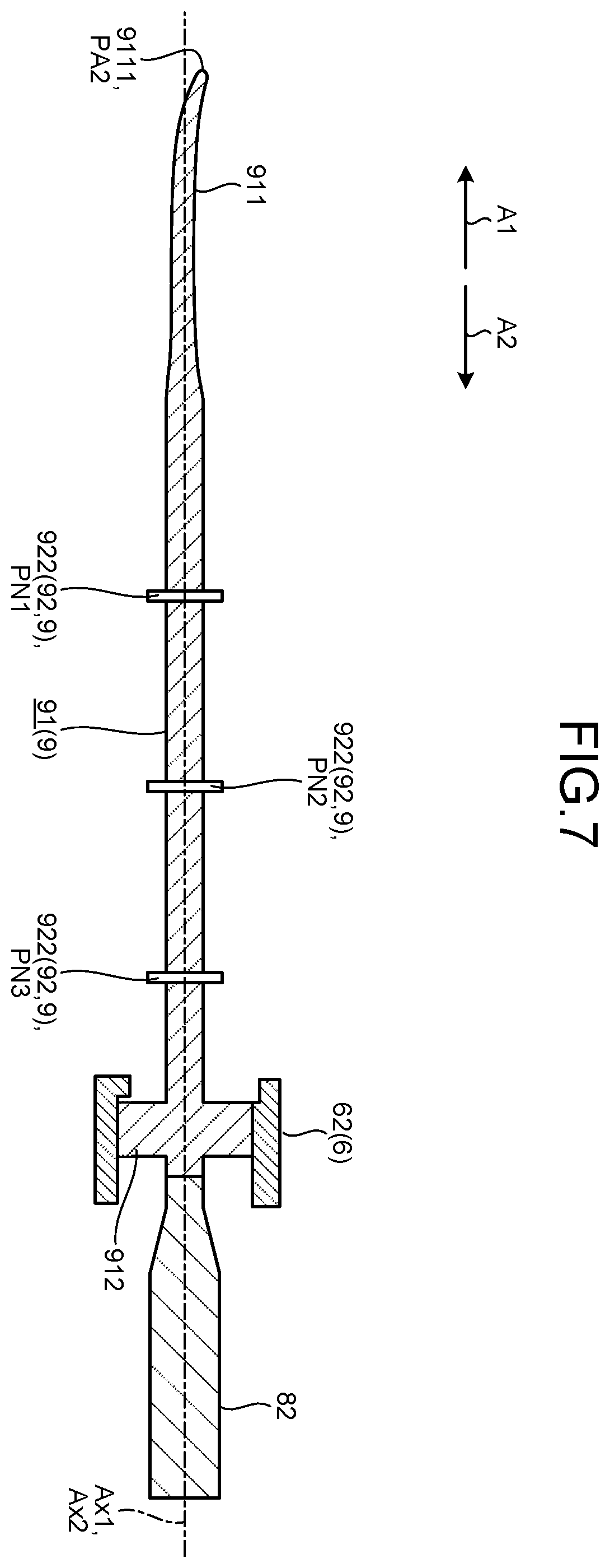 Patent US12599396 Figure 6 – Ultrasonic treatment instrument