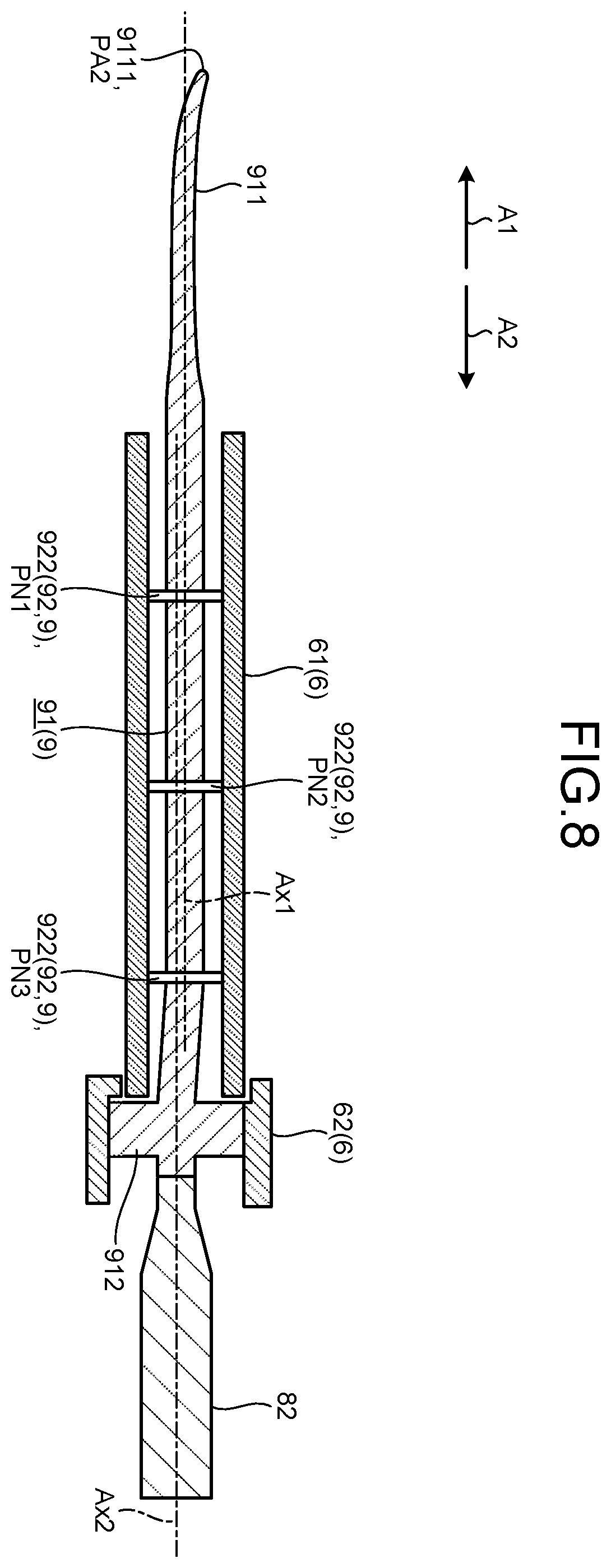 Patent US12599396 Figure 7 – Ultrasonic treatment instrument