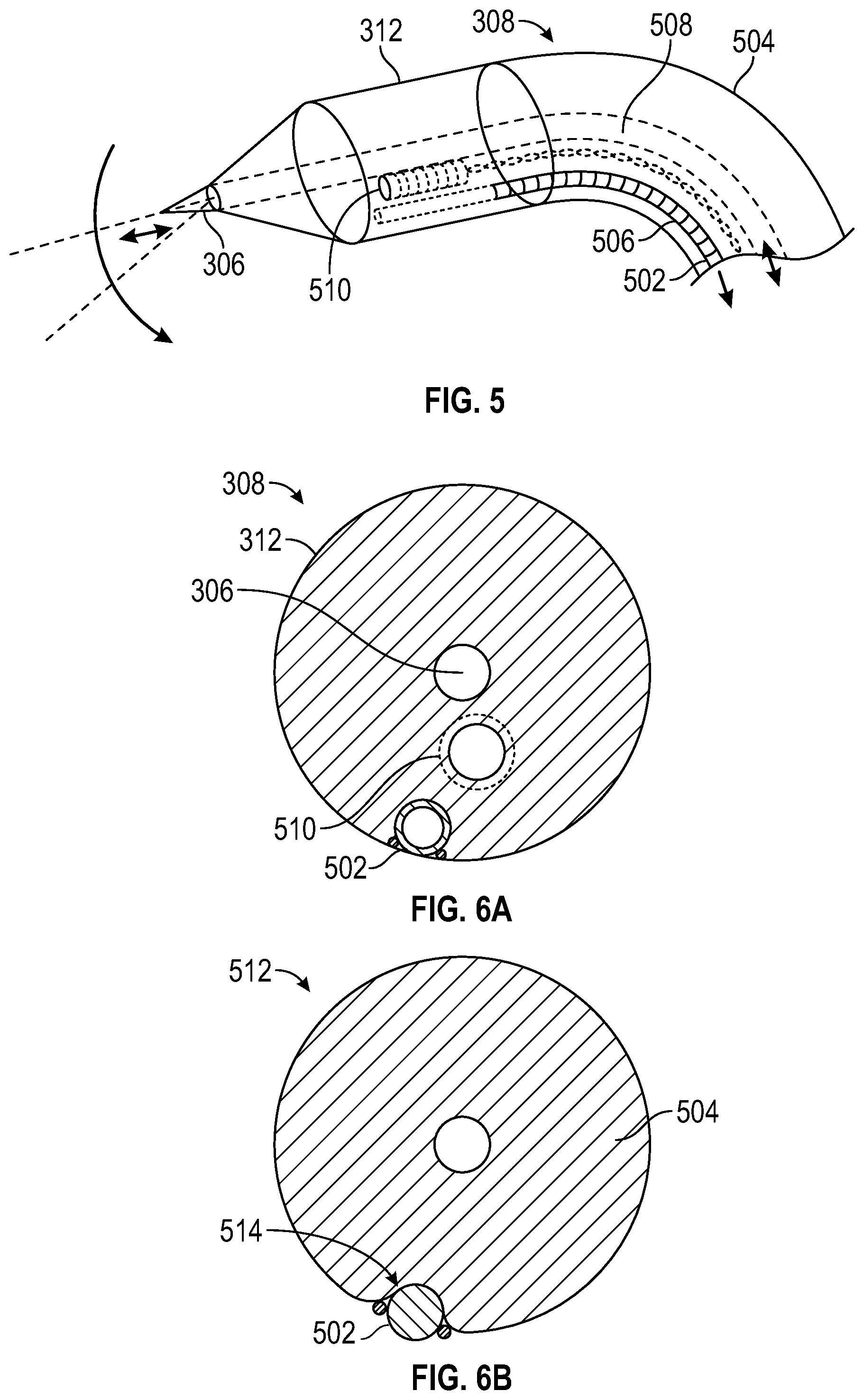 Patent US12599402 Figure 5 – Deflectable pulmonary access tool