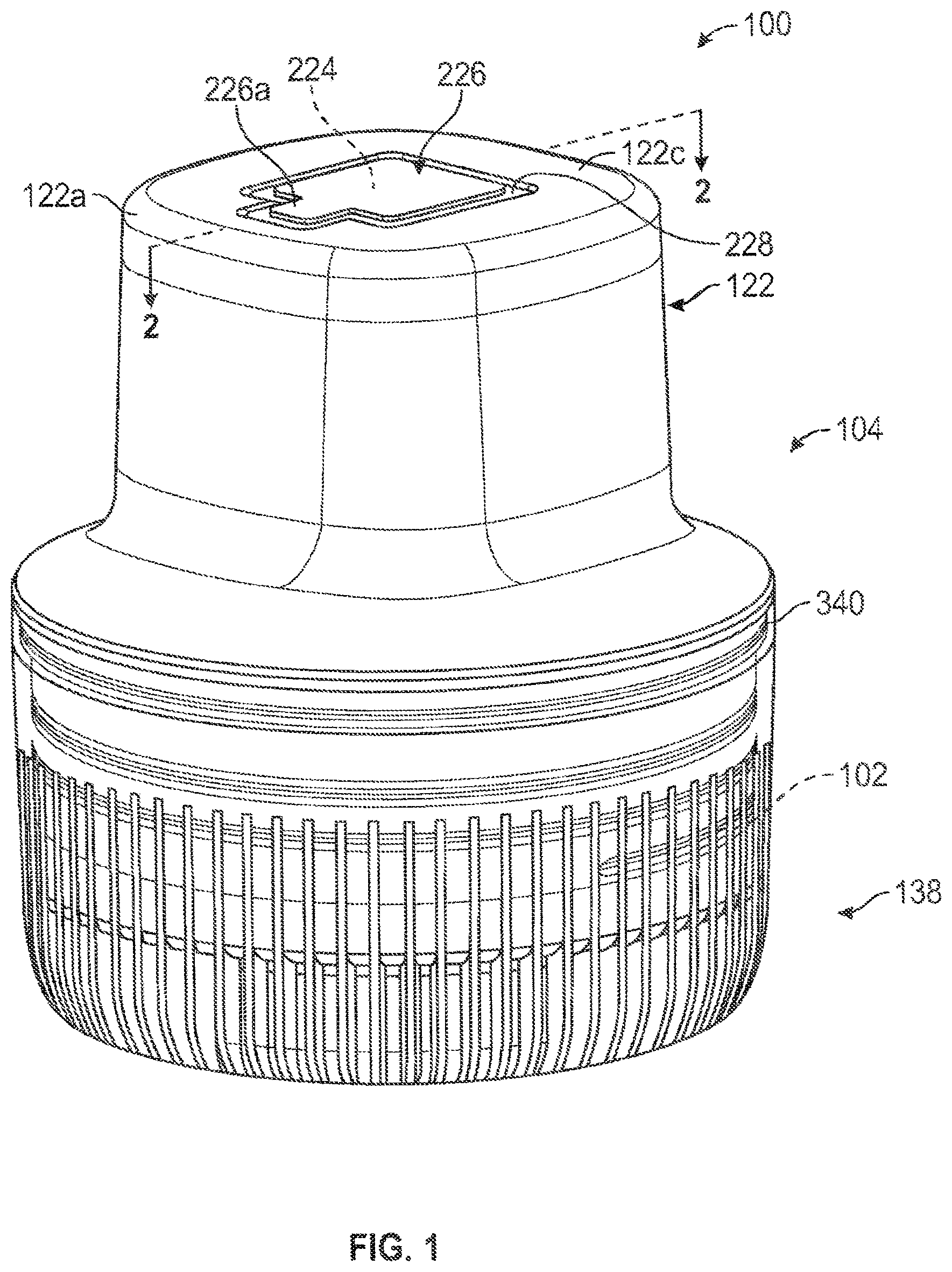 Patent US12599404 Figure 1 – Disposable medical device introduction system