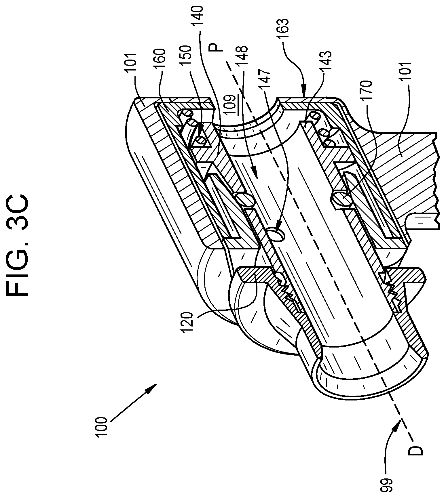 Patent US12599408 Figure 6 – Bearing assemblies for selectively coupling components