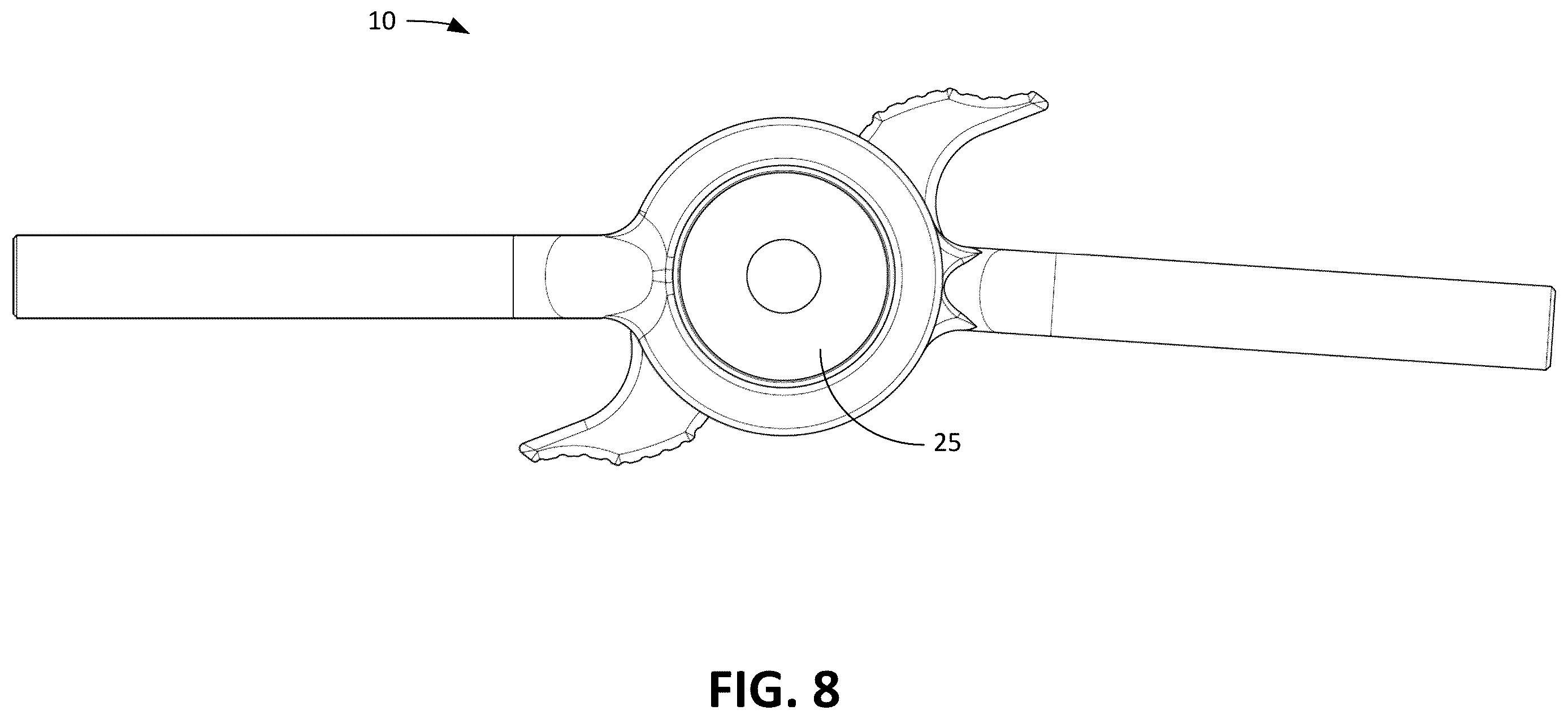 Patent US12599409 Figure 8 – Hinge apparatus for external bone fixator