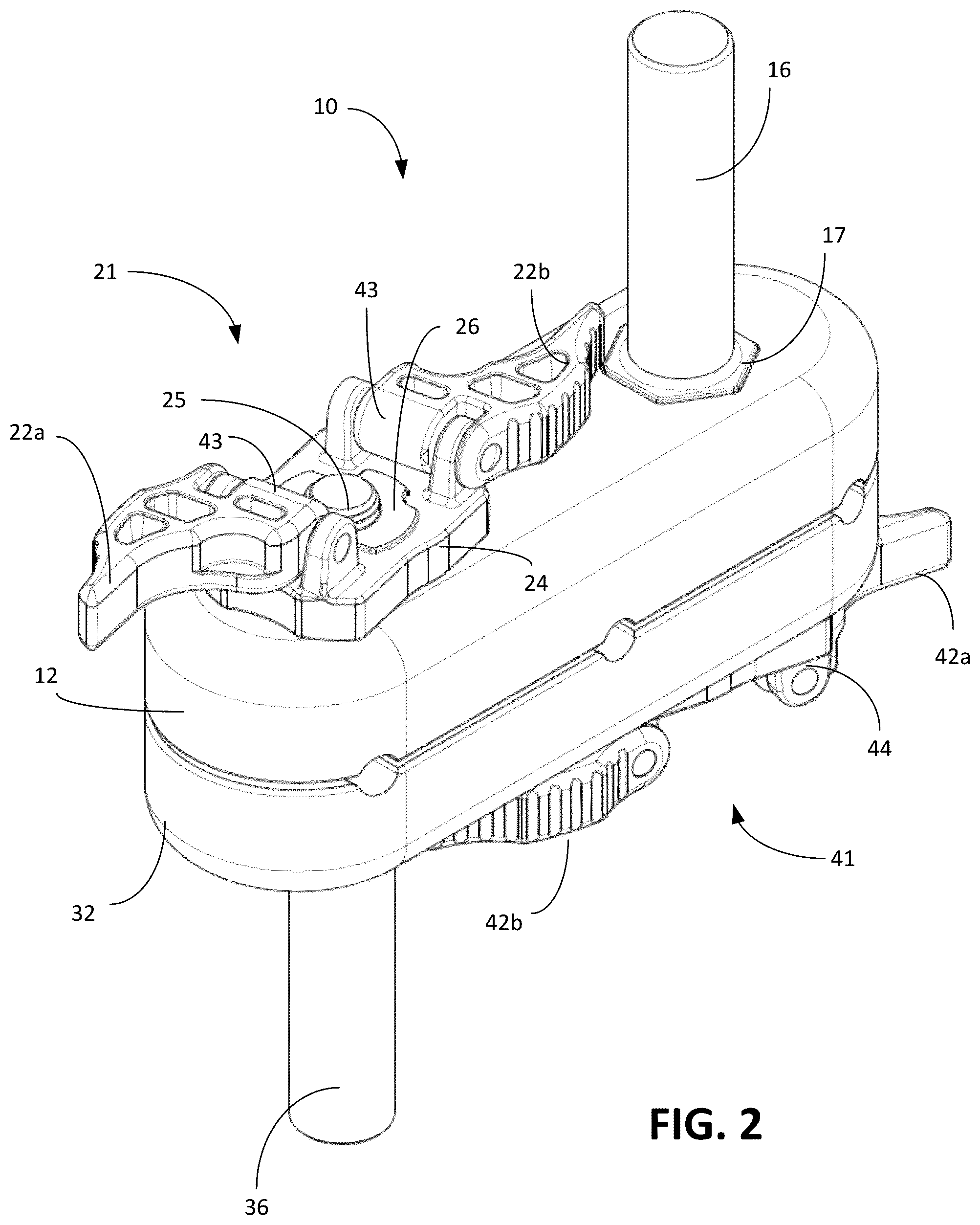 Patent US12599410 Figure 2 – Multi-clamp apparatus for external bone fixator