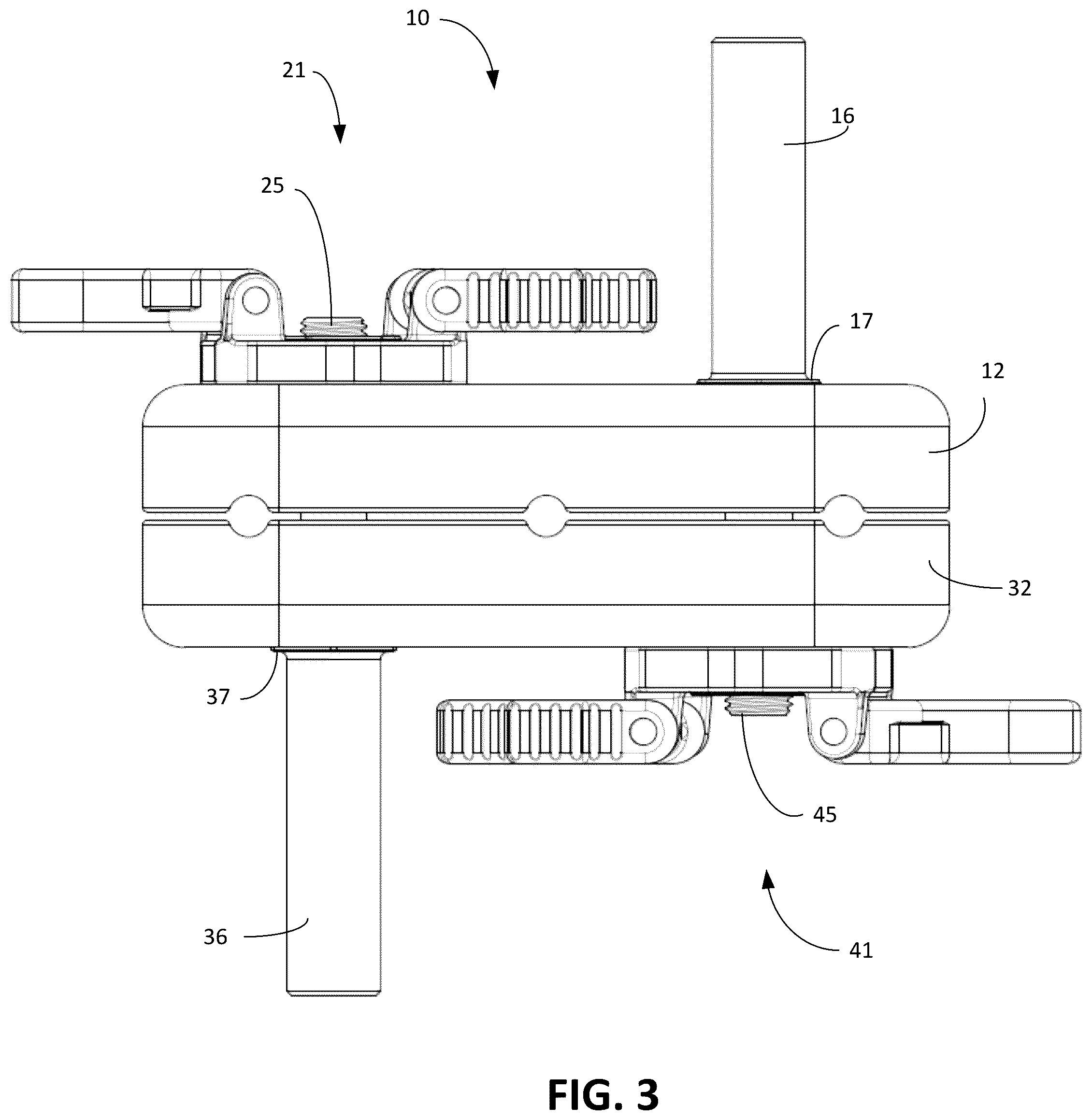 Patent US12599410 Figure 3 – Multi-clamp apparatus for external bone fixator