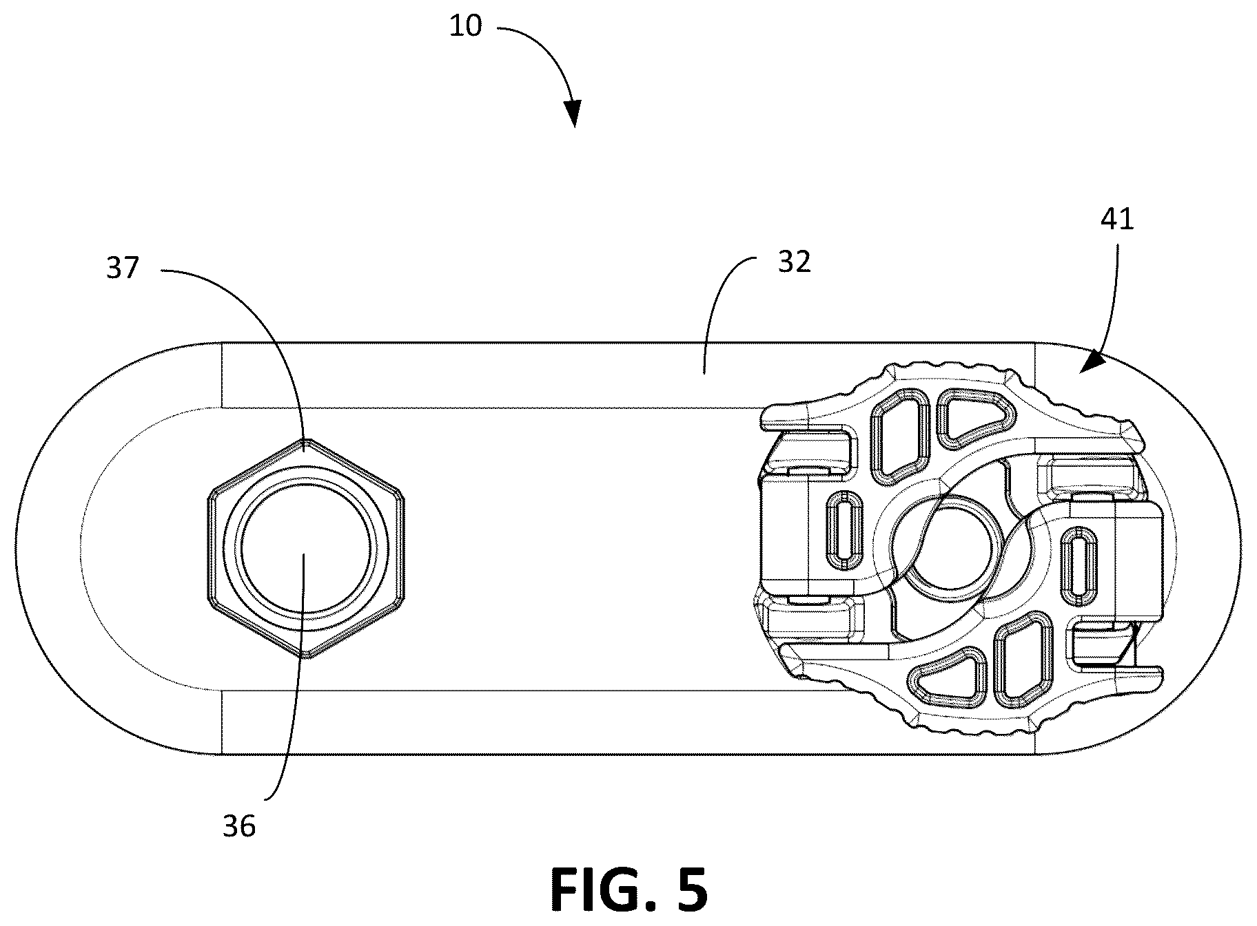 Patent US12599410 Figure 5 – Multi-clamp apparatus for external bone fixator