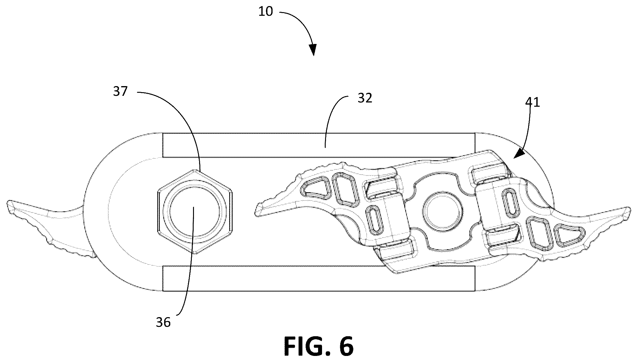 Patent US12599410 Figure 6 – Multi-clamp apparatus for external bone fixator