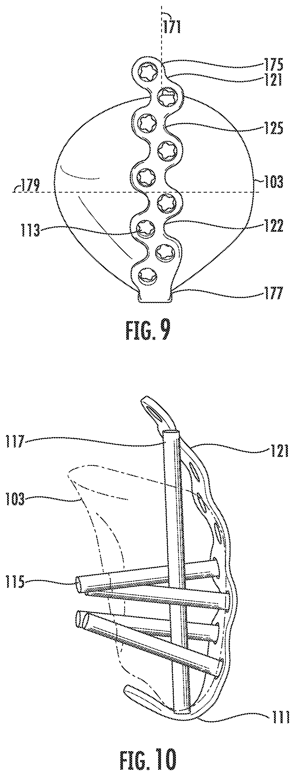 Patent US12599417 Figure 8 – Patella bone plate systems