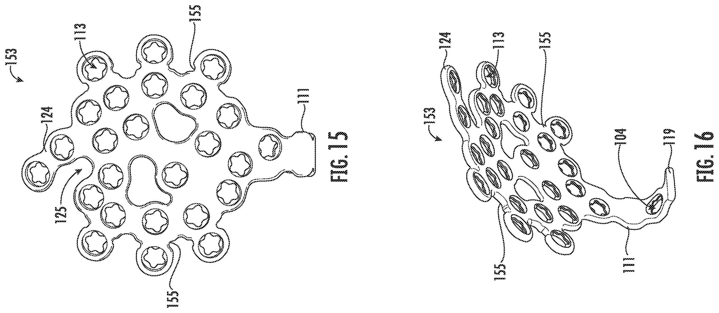 Patent US12599417 Figure 12 – Patella bone plate systems