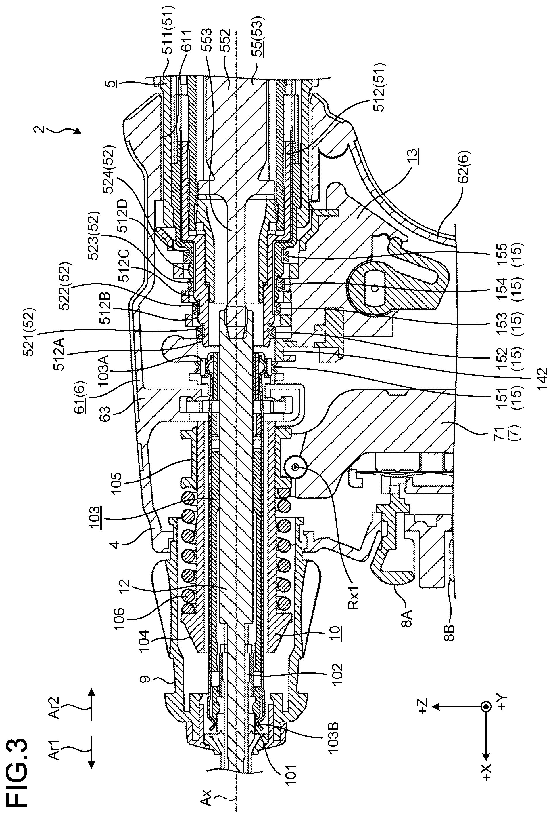 Patent US12599428 Figure 3 – Energy treatment tool and treatment system