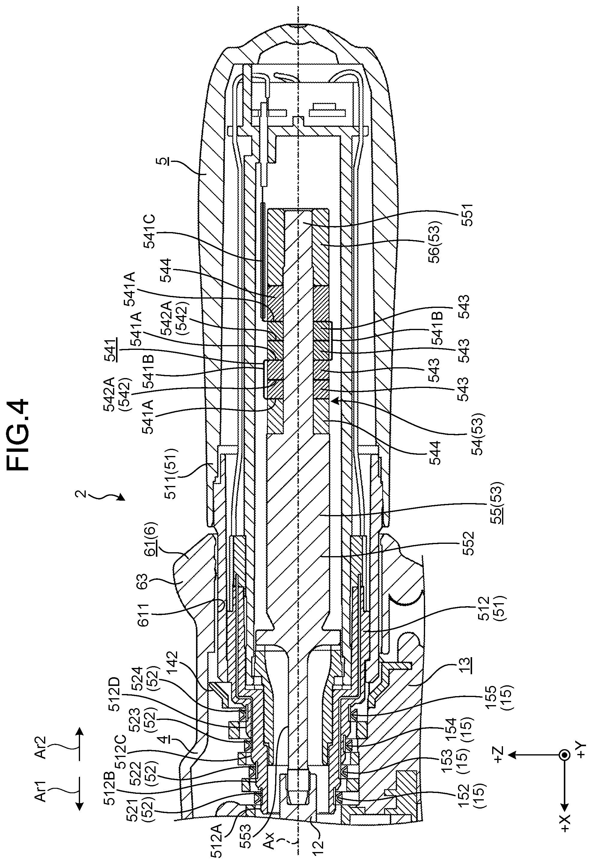 Patent US12599428 Figure 4 – Energy treatment tool and treatment system