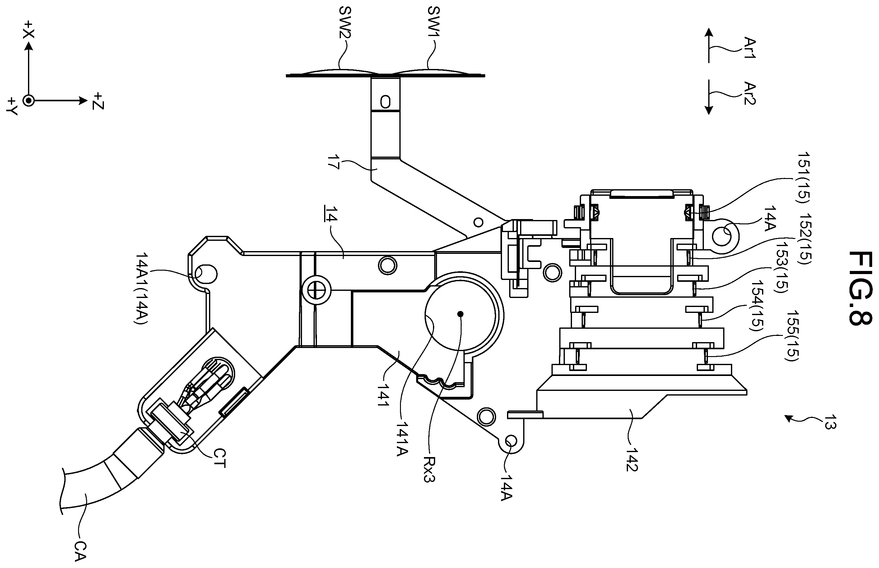 Patent US12599428 Figure 8 – Energy treatment tool and treatment system