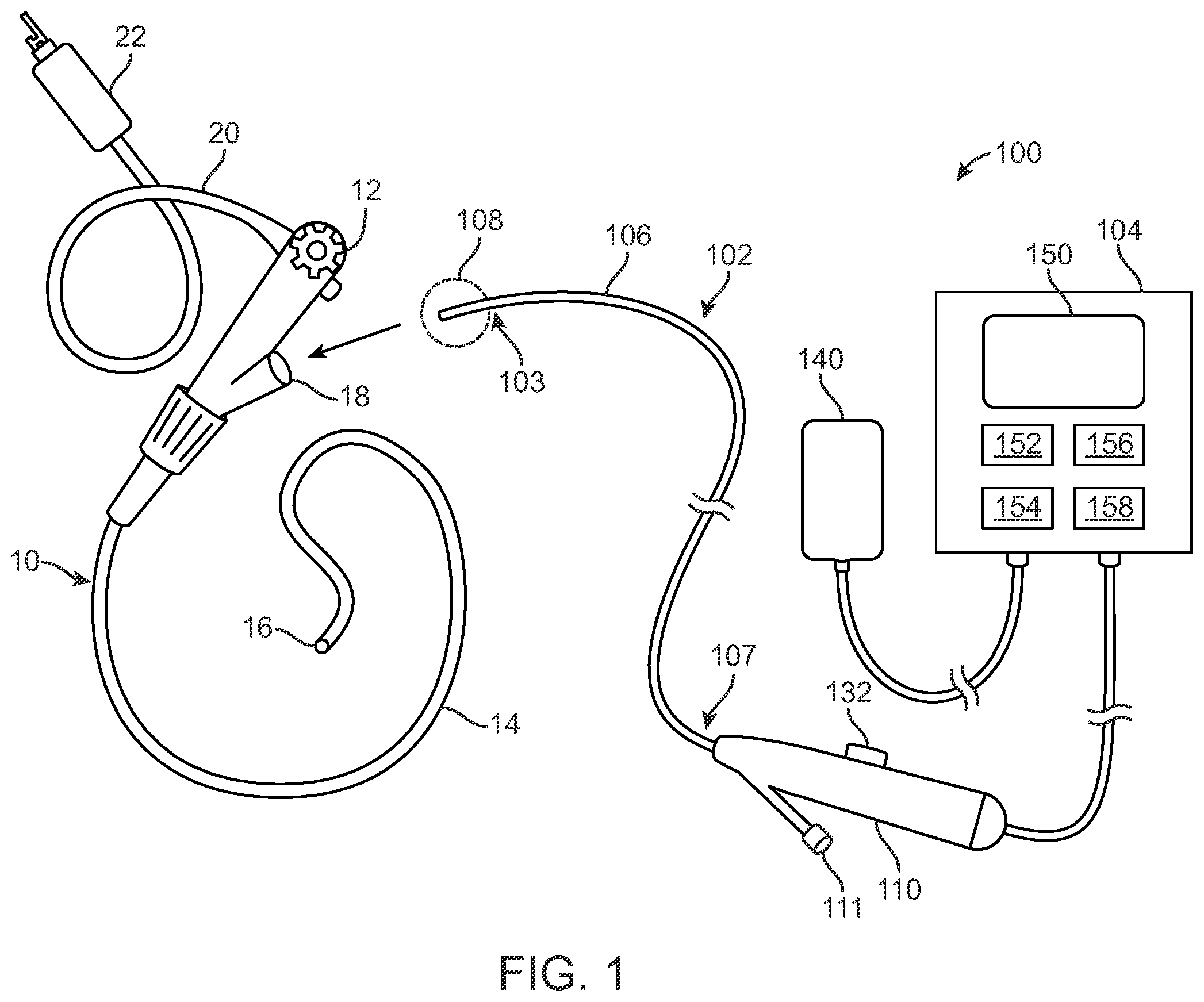 Patent US12599432 Figure 1 – Devices, systems and methods for the treatment of abnormal tissue