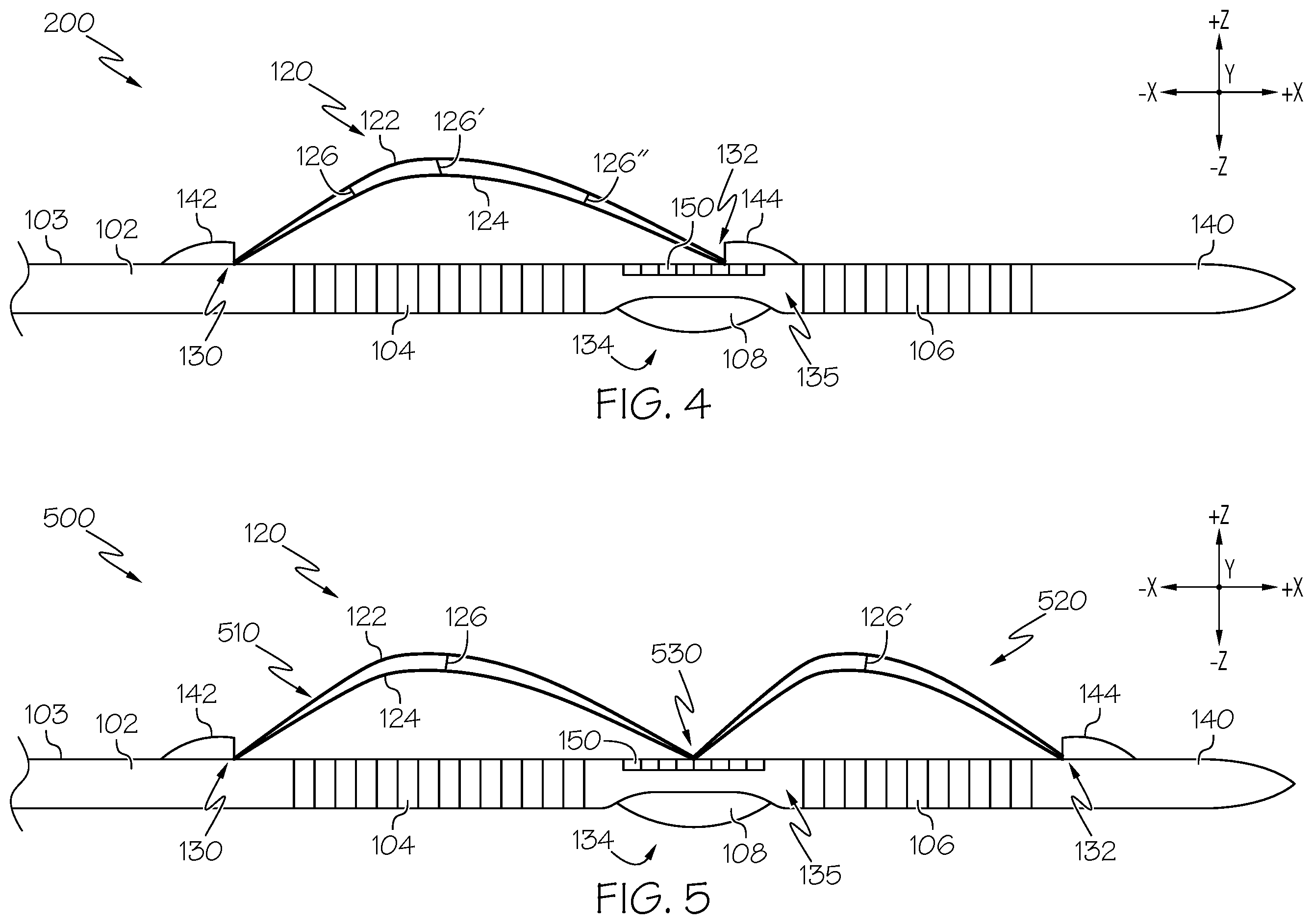 Patent US12599434 Figure 5 – Catheter systems with biasing rails and methods for forming fistulas