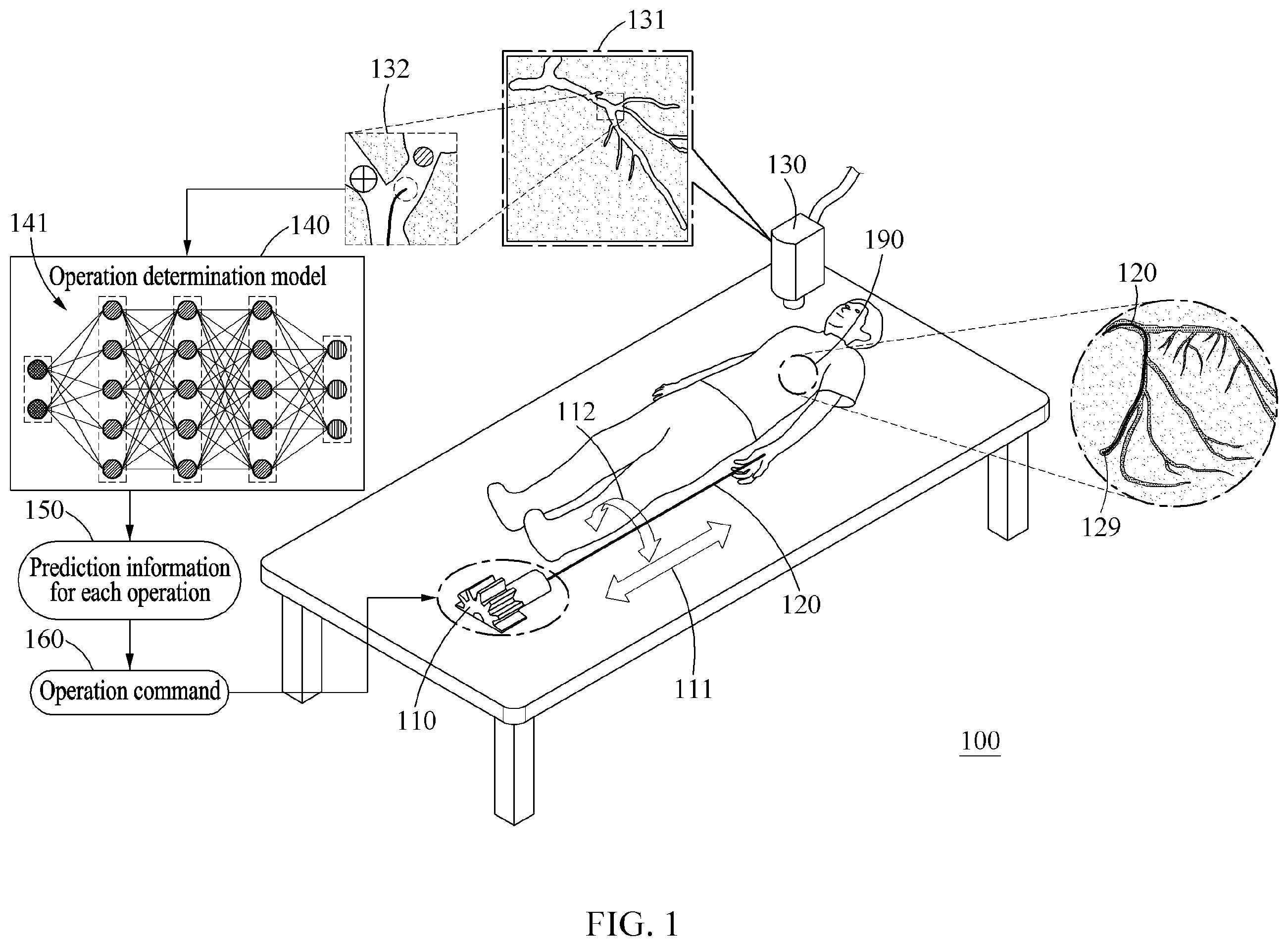 Patent US12599436 Figure 1 – Method and apparatus for training operation determination model for medical instrument control device