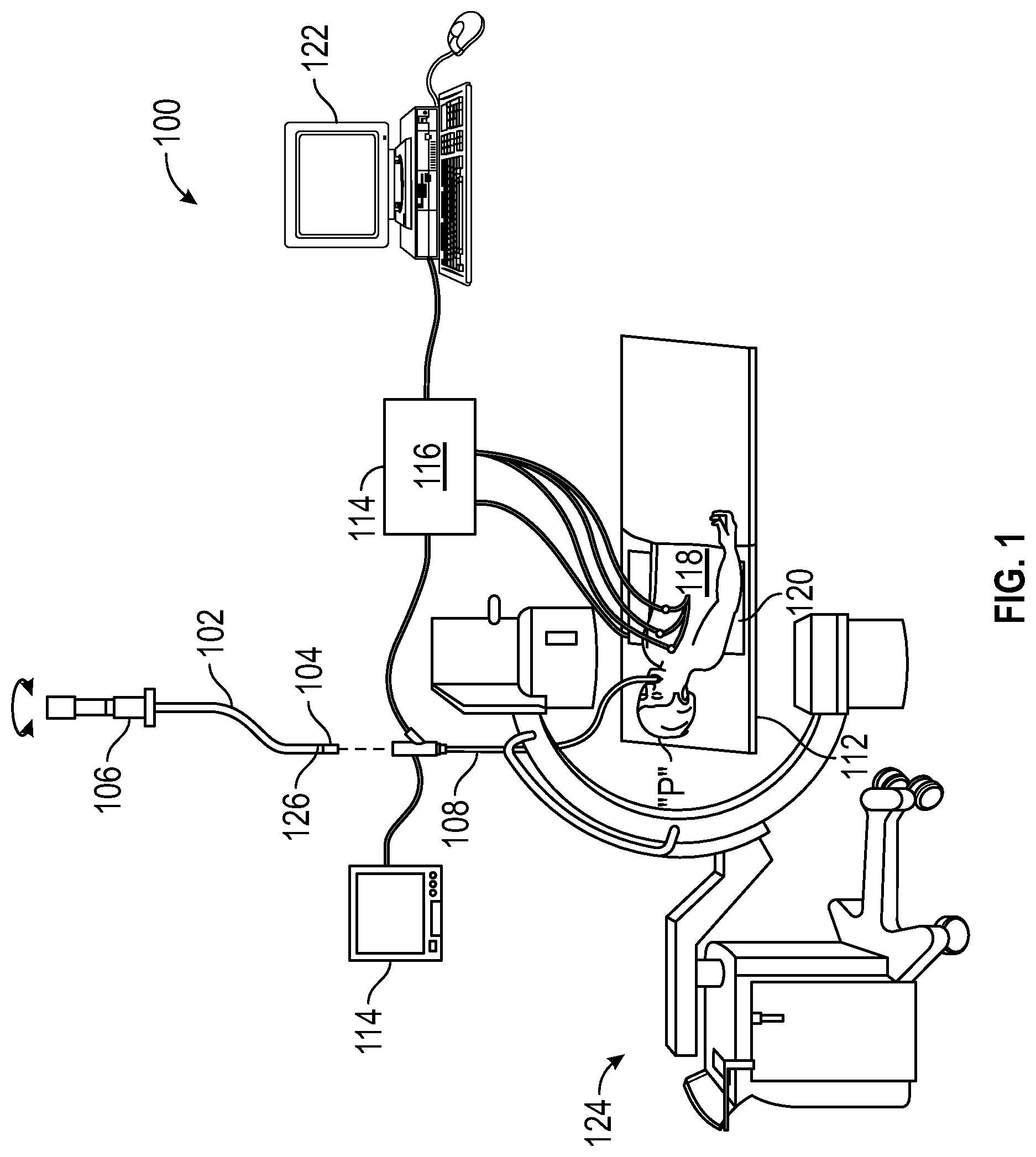 Patent US12599437 Figure 1 – Pre-procedure planning, intra-procedure guidance for biopsy, and ablation of tumors with and without cone-beam computed tomography or fluoroscopic imaging