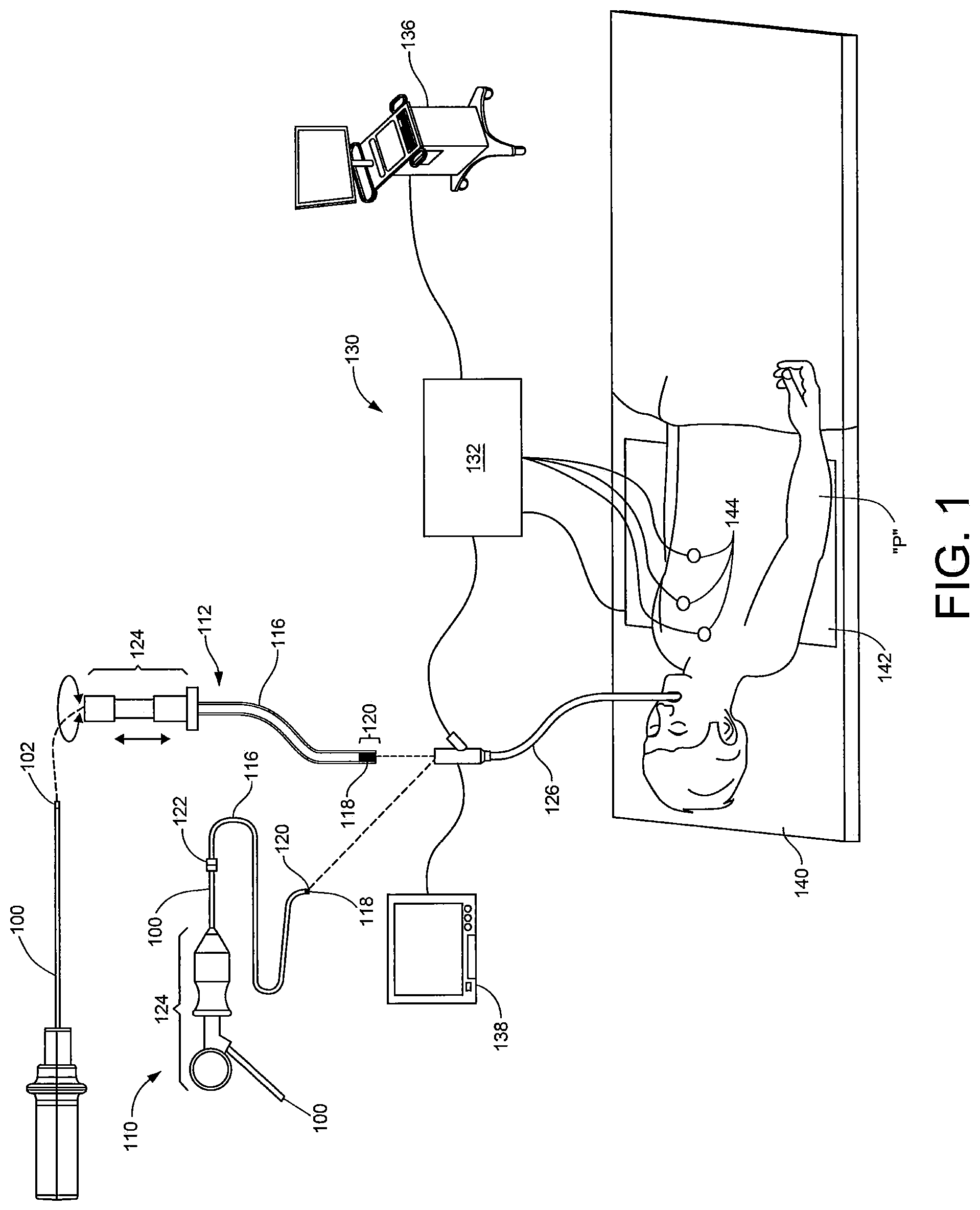 Patent US12599439 Figure 1 – System and method to access lung tissue