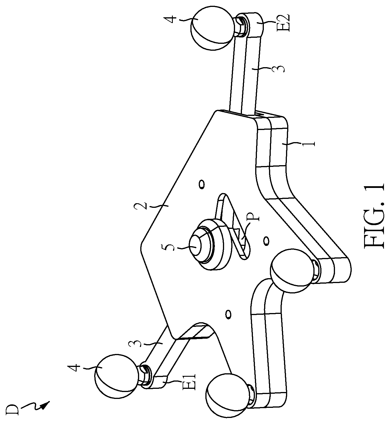 Patent US12599440 Figure 1 – Adjustable marker reference device