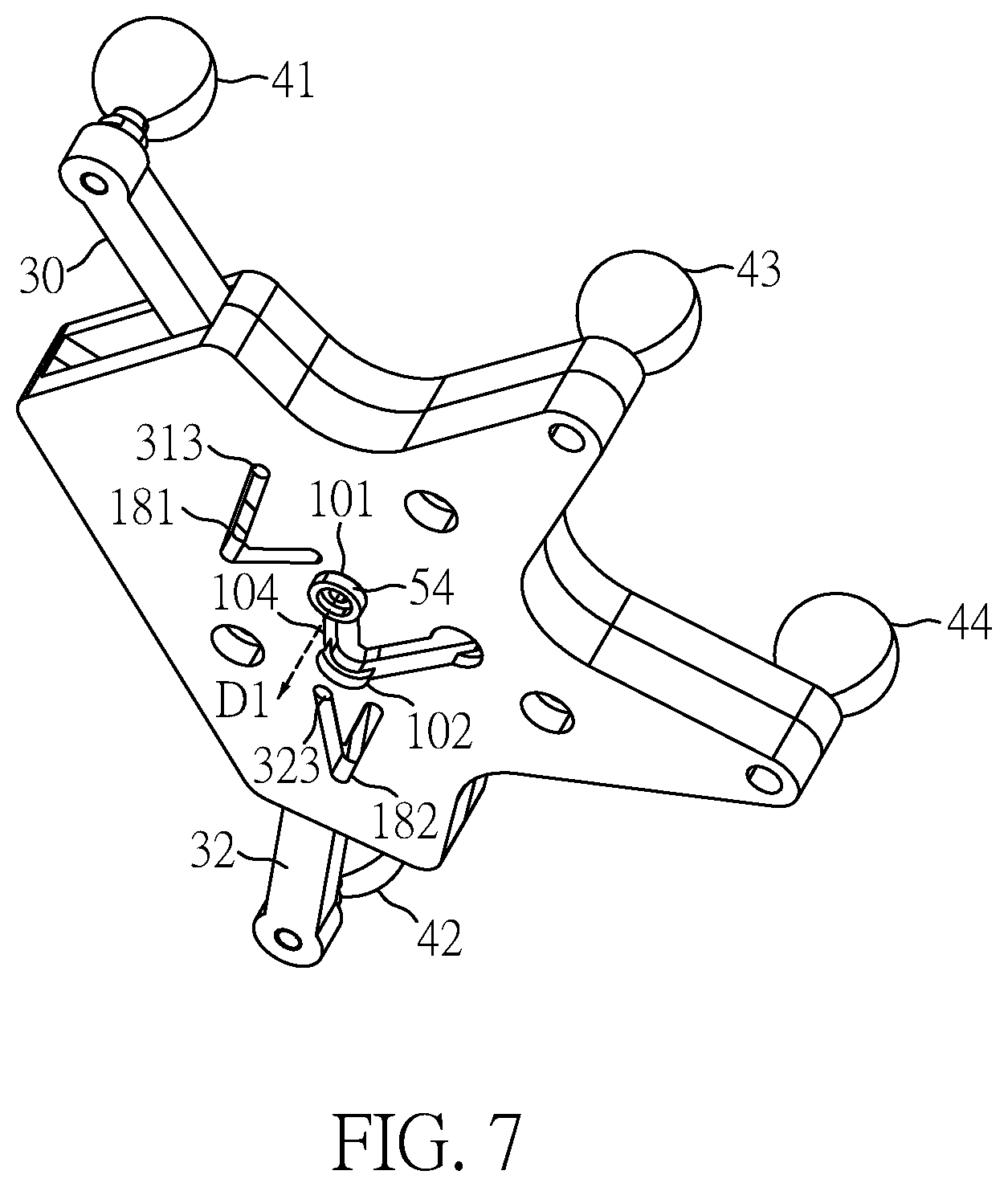 Patent US12599440 Figure 7 – Adjustable marker reference device