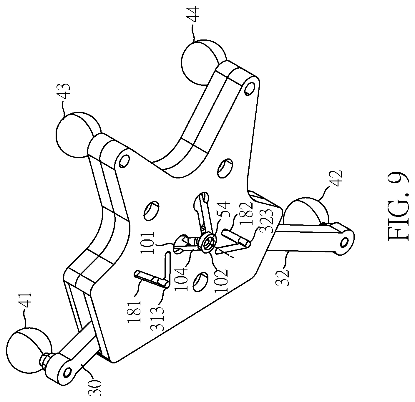 Patent US12599440 Figure 9 – Adjustable marker reference device