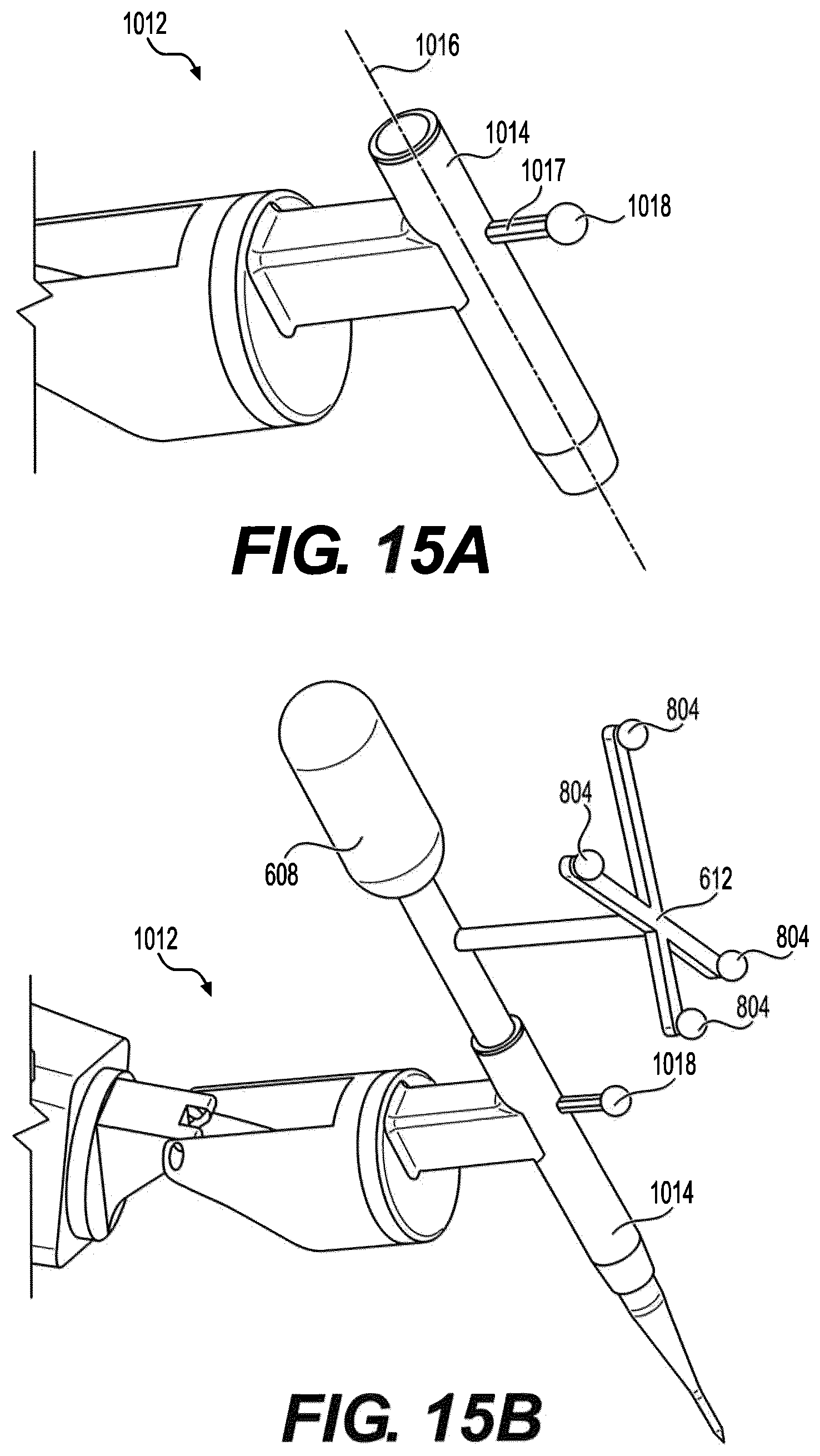 Patent US12599443 Figure 16 – Surgical robotic automation with tracking markers and controlled tool advancement