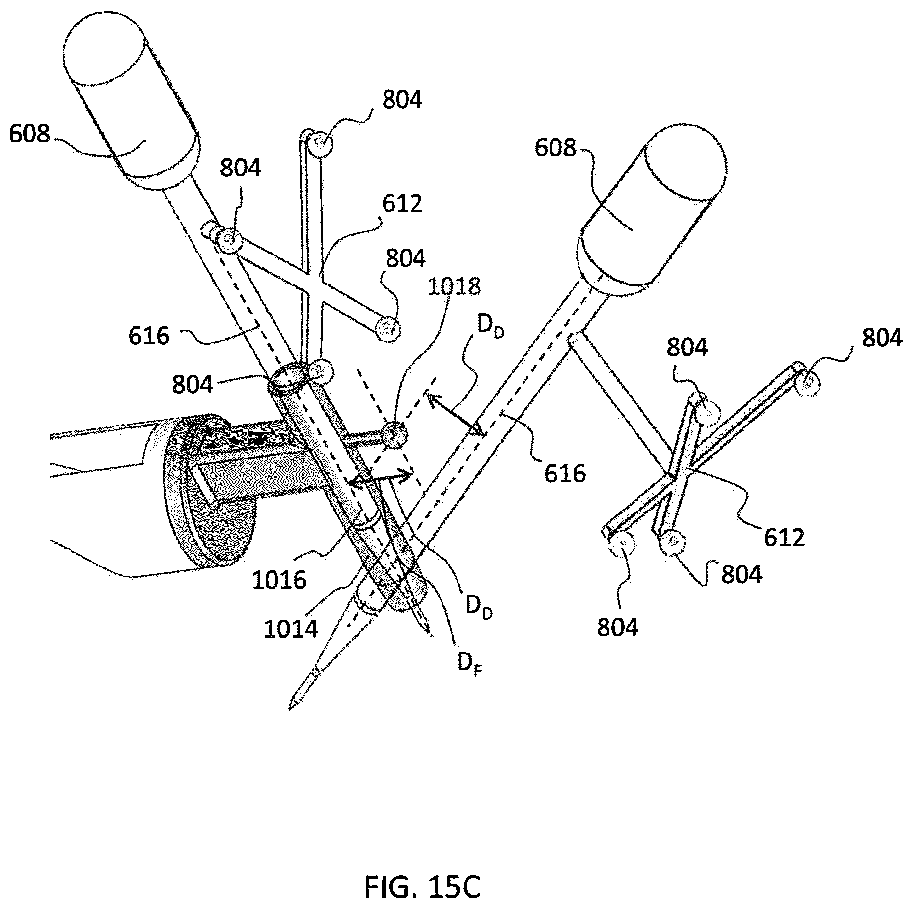 Patent US12599443 Figure 17 – Surgical robotic automation with tracking markers and controlled tool advancement