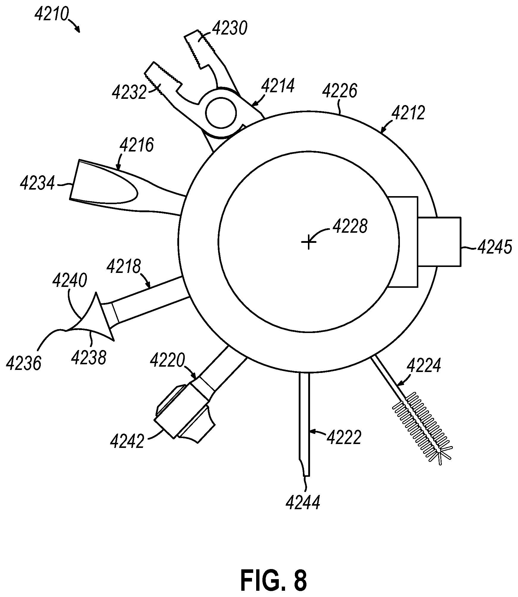 Patent US12599446 Figure 7 – Robotic surgical system with removable portion and method of disassembling same