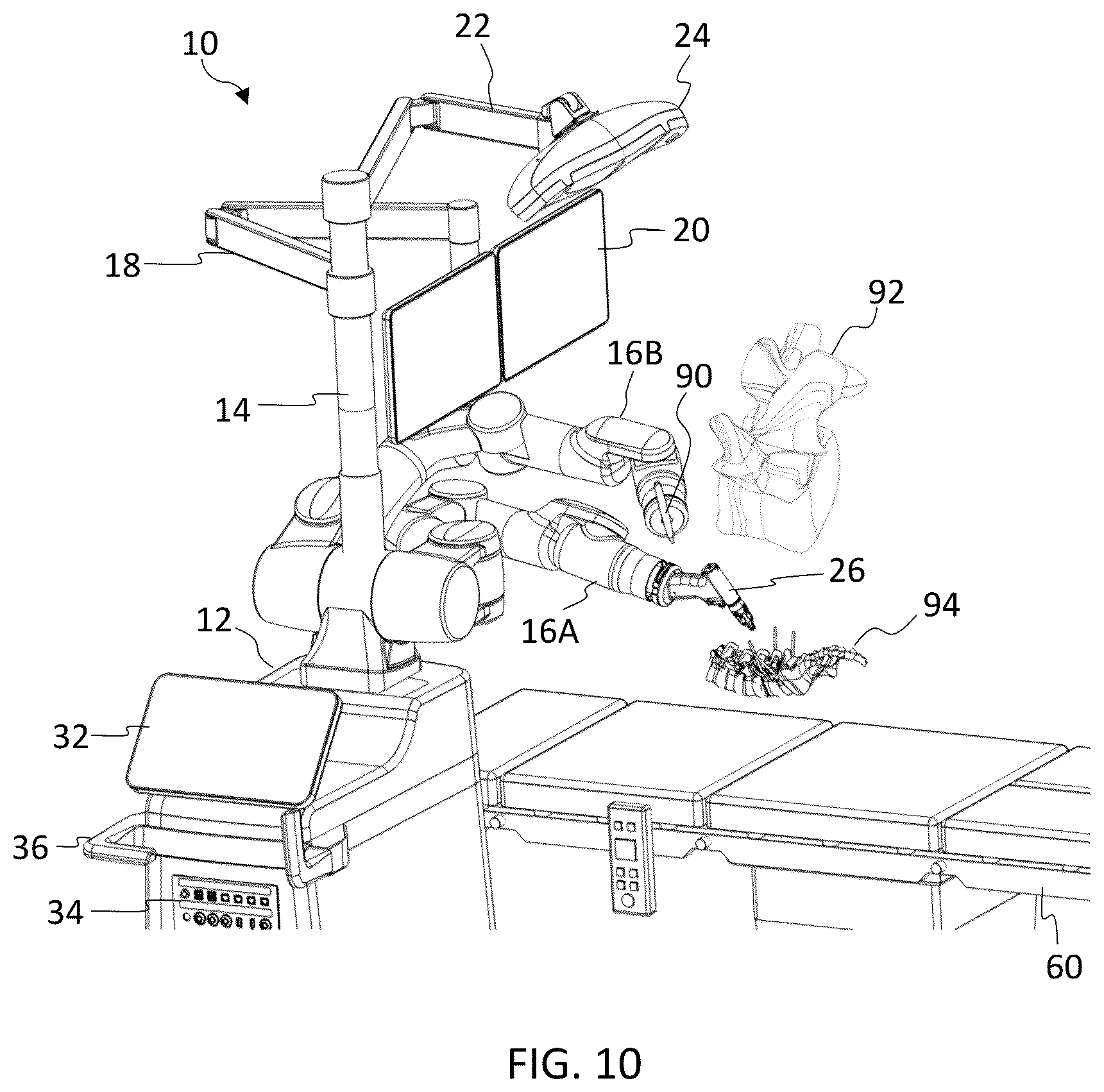 Patent US12599447 Figure 11 – Surgical robotic system