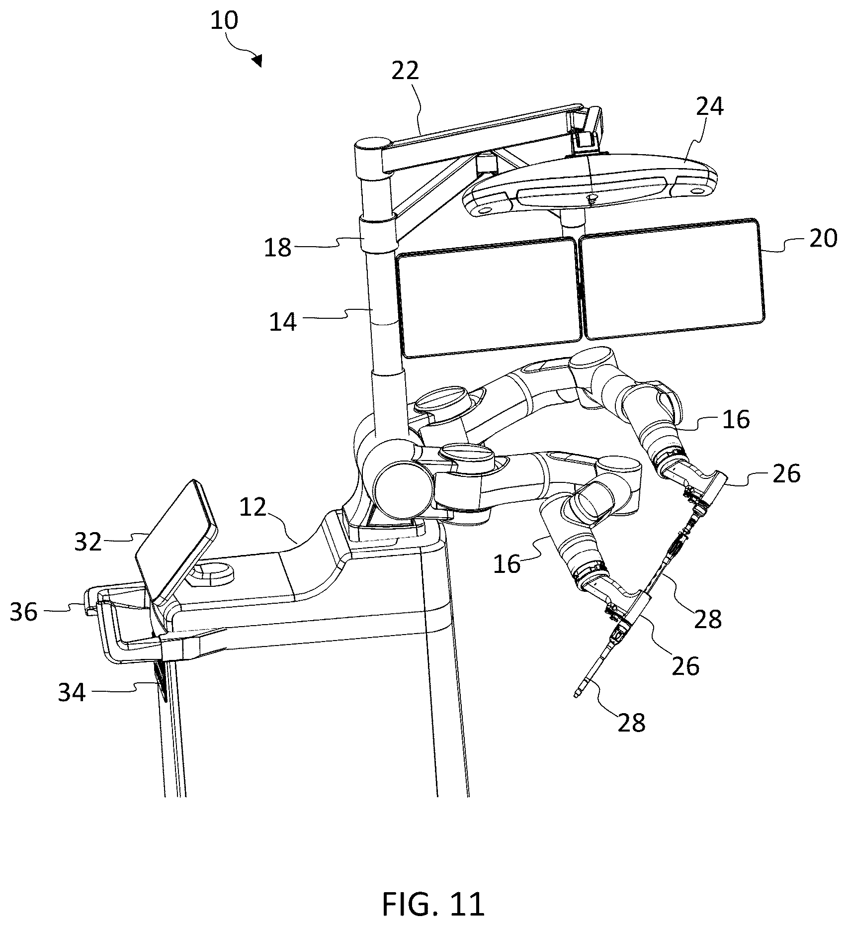 Patent US12599447 Figure 12 – Surgical robotic system