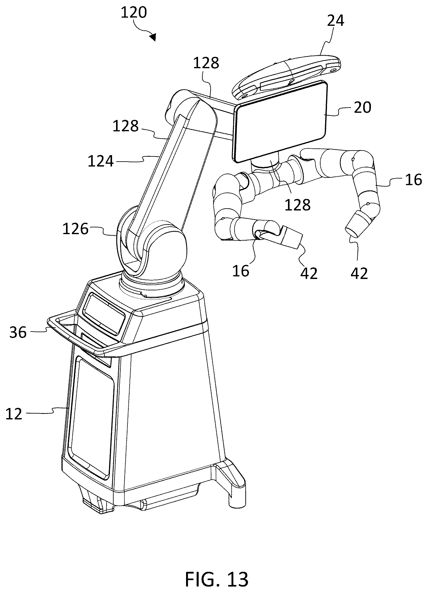 Patent US12599447 Figure 14 – Surgical robotic system