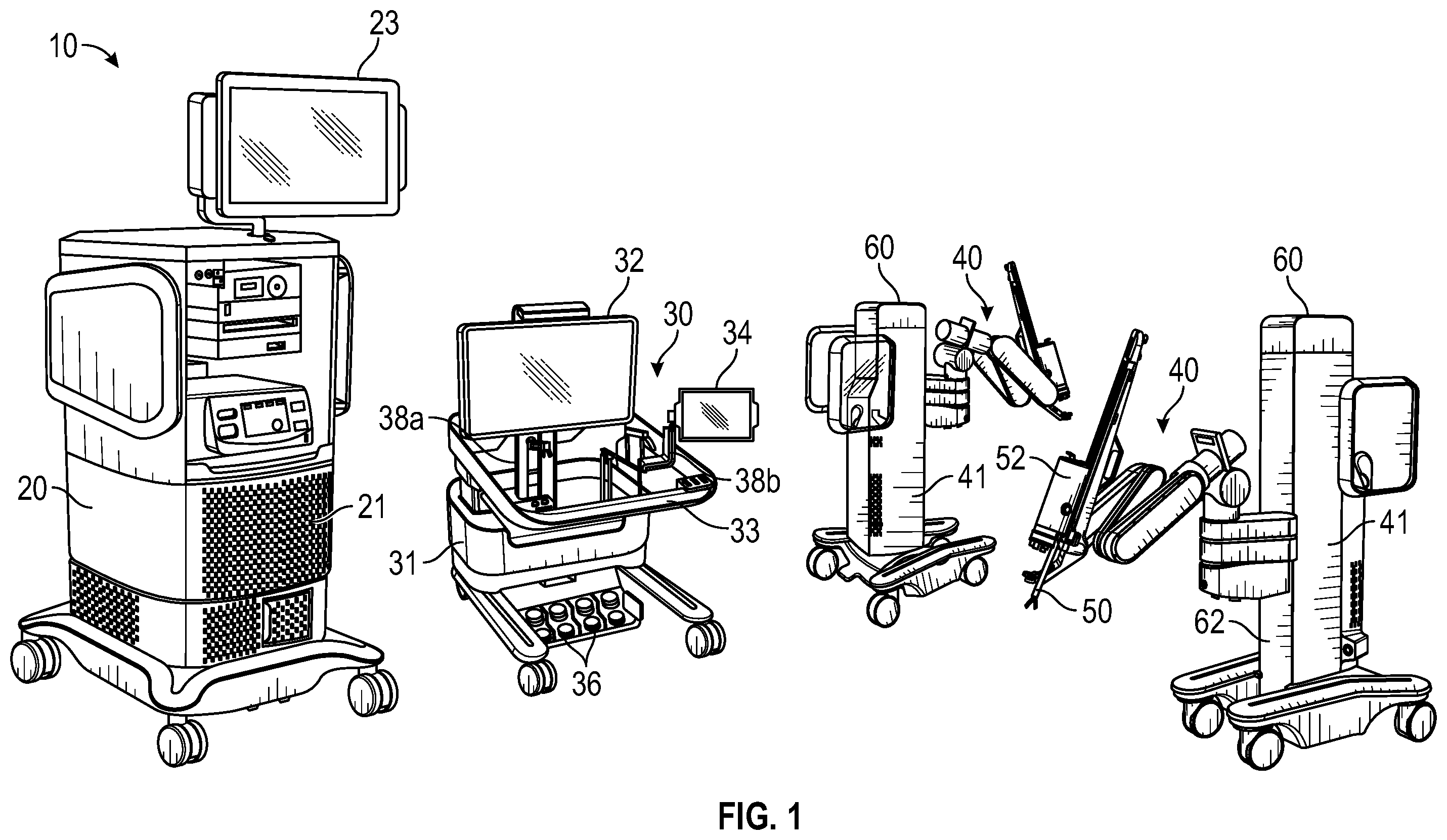 Patent US12599449 Figure 1 – Surgical robotic system with orientation setup device and method