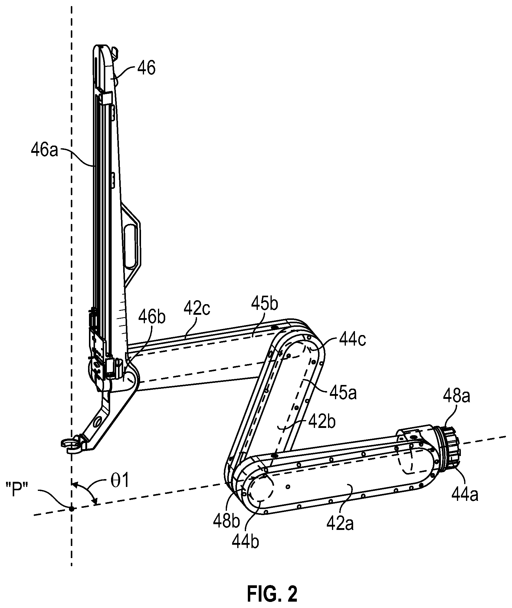 Patent US12599449 Figure 2 – Surgical robotic system with orientation setup device and method