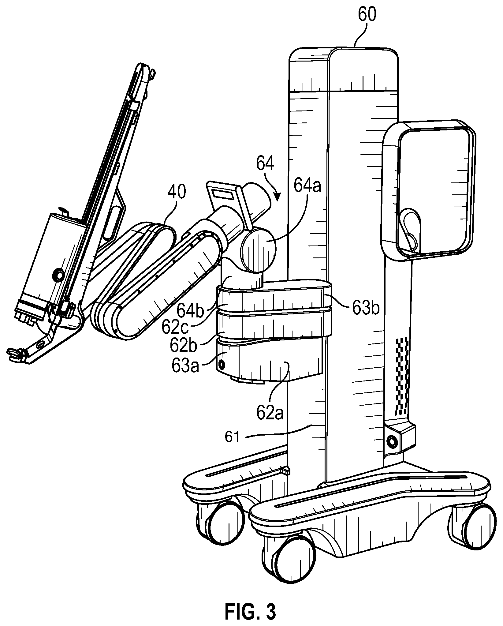 Patent US12599449 Figure 3 – Surgical robotic system with orientation setup device and method
