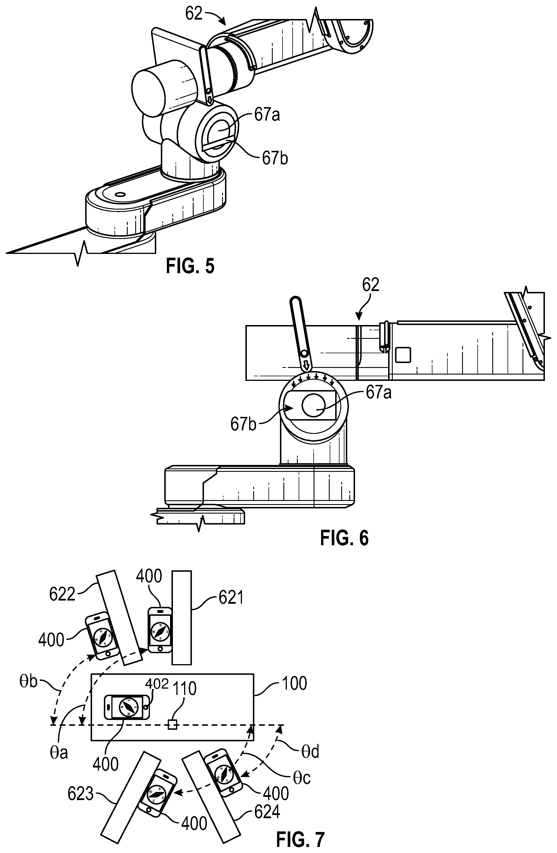 Patent US12599449 Figure 5 – Surgical robotic system with orientation setup device and method